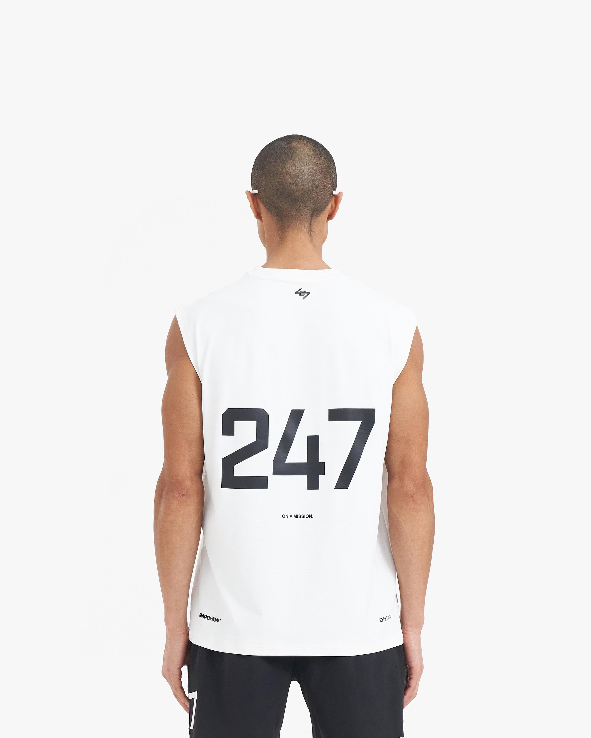Team 247 Oversized Tank x Marchon - Flat White