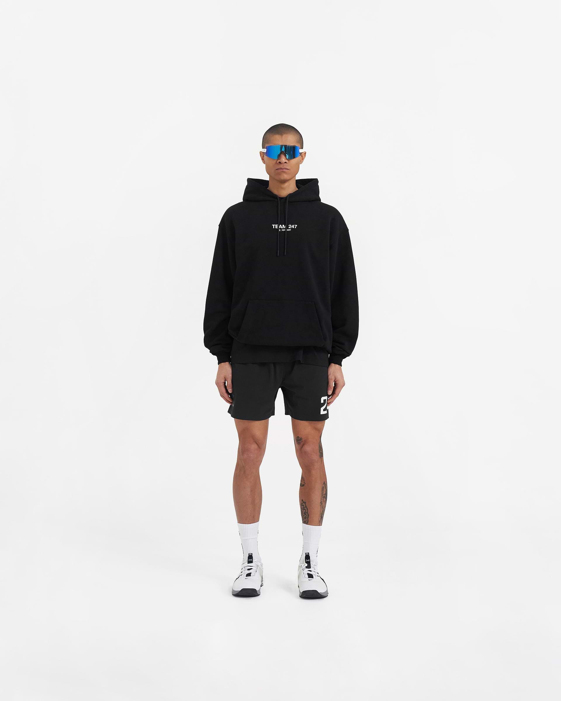 Team 247 Oversized Hoodie x Marchon - Black