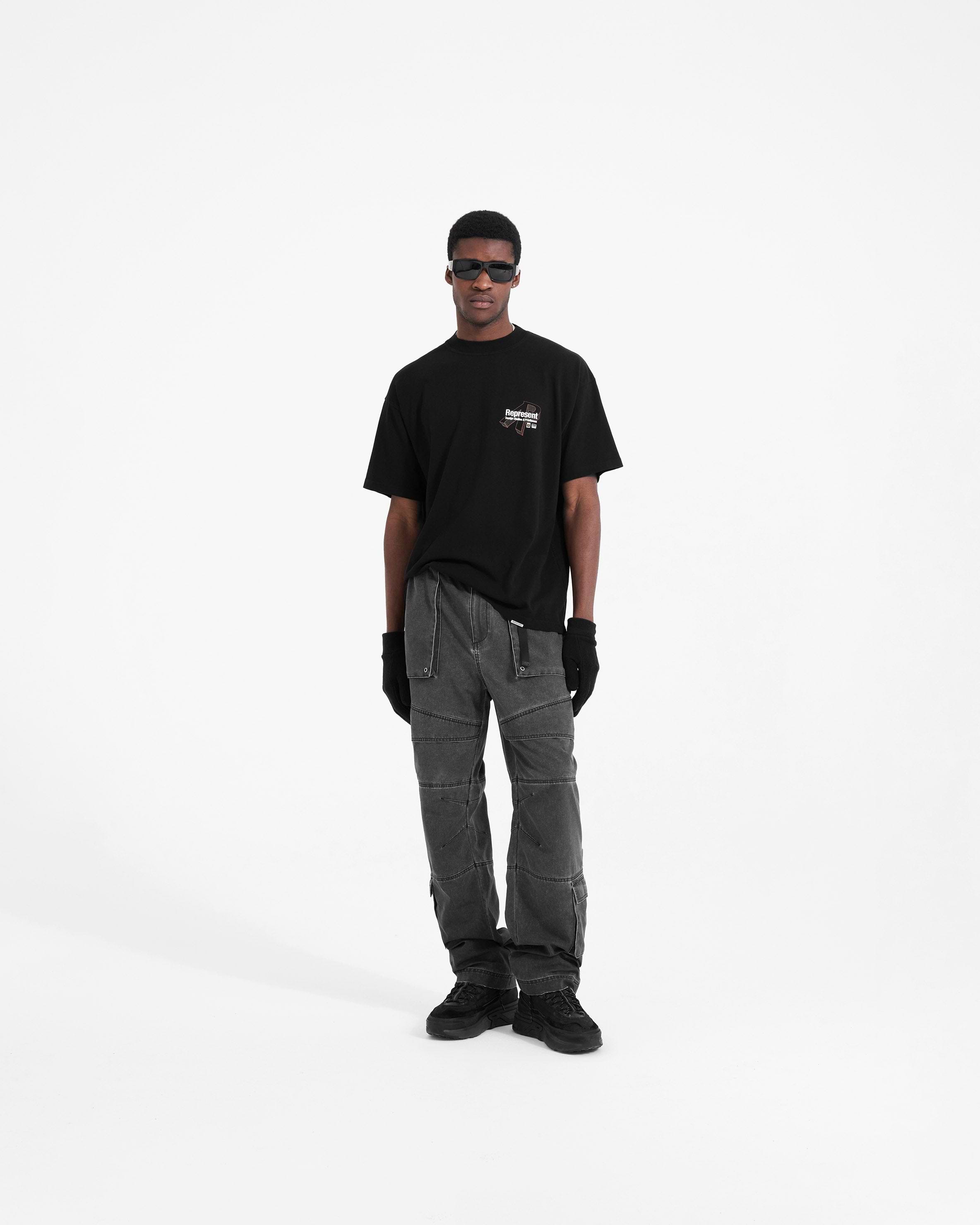 Cargo Pants Washed Black REPRESENT CLO