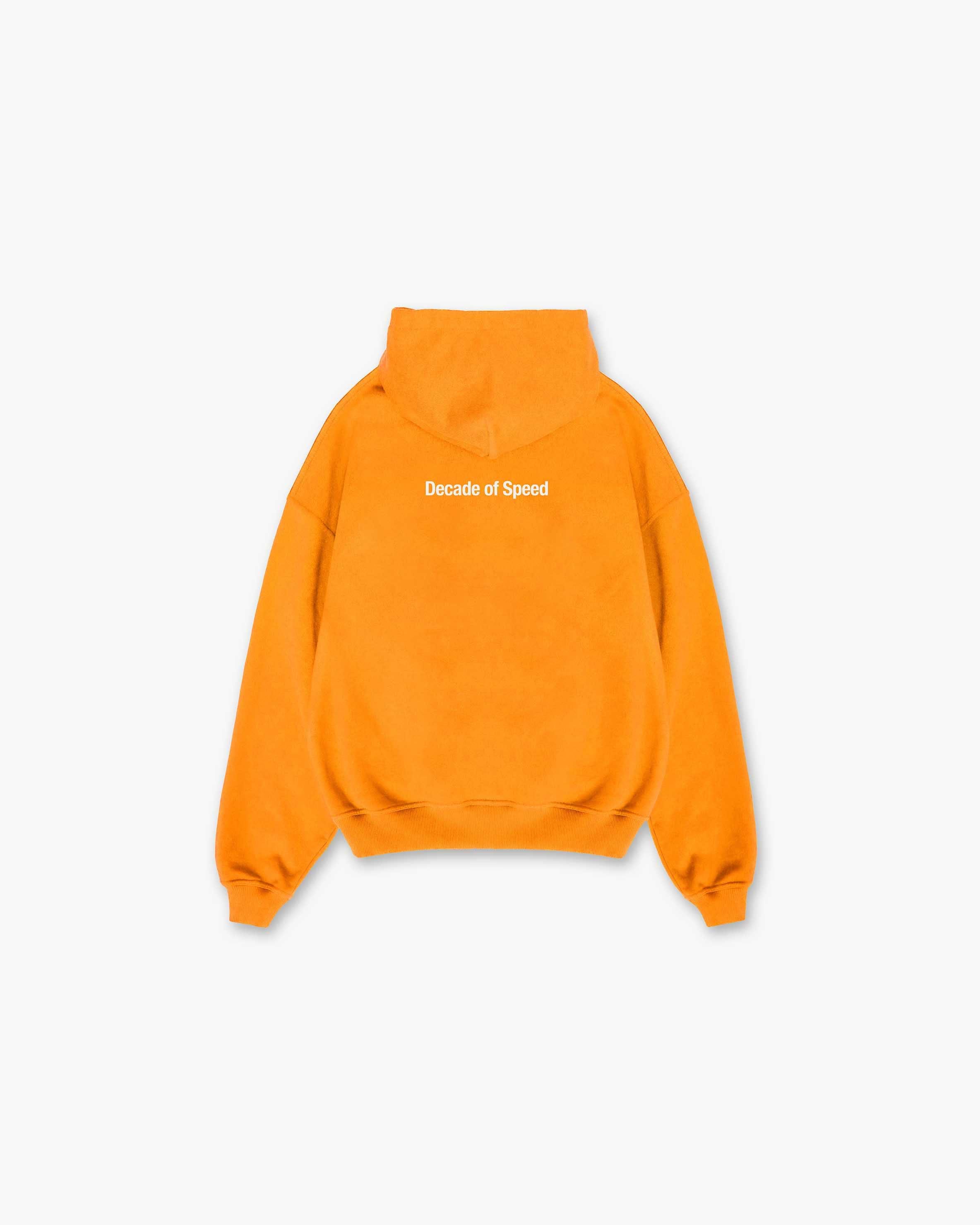 Decade of Speed Hoodie Neon Orange REPRESENT CLO