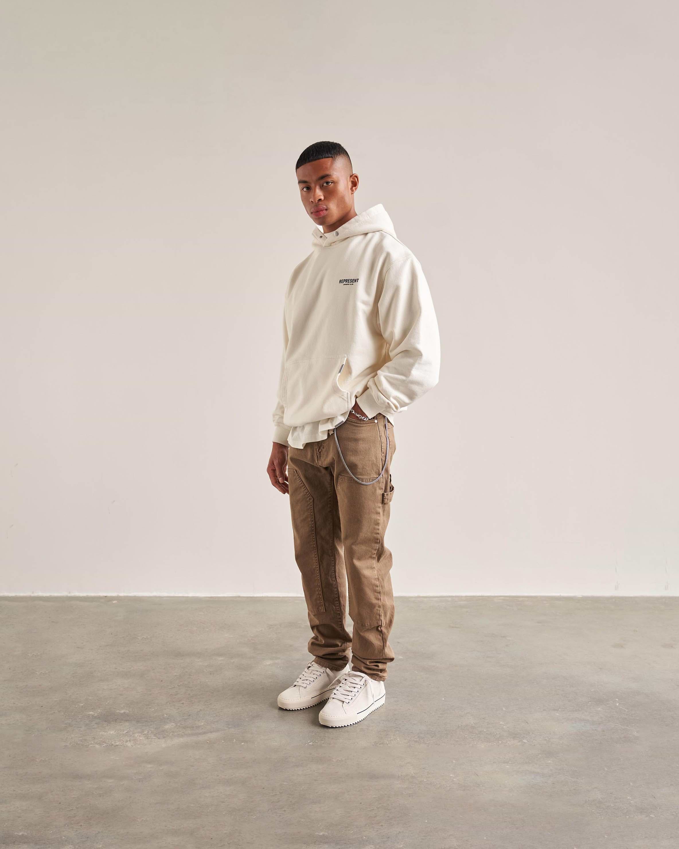 White hotsell shirt hoodie