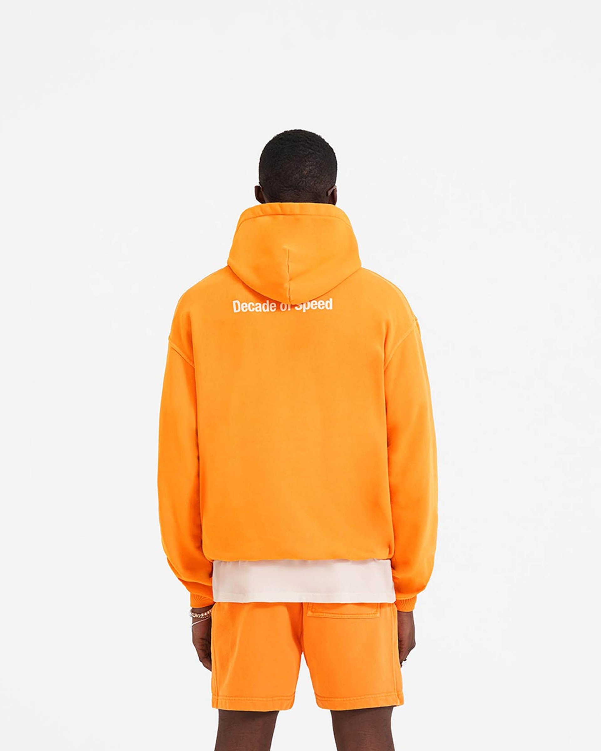 Decade of Speed Hoodie - Neon Orange