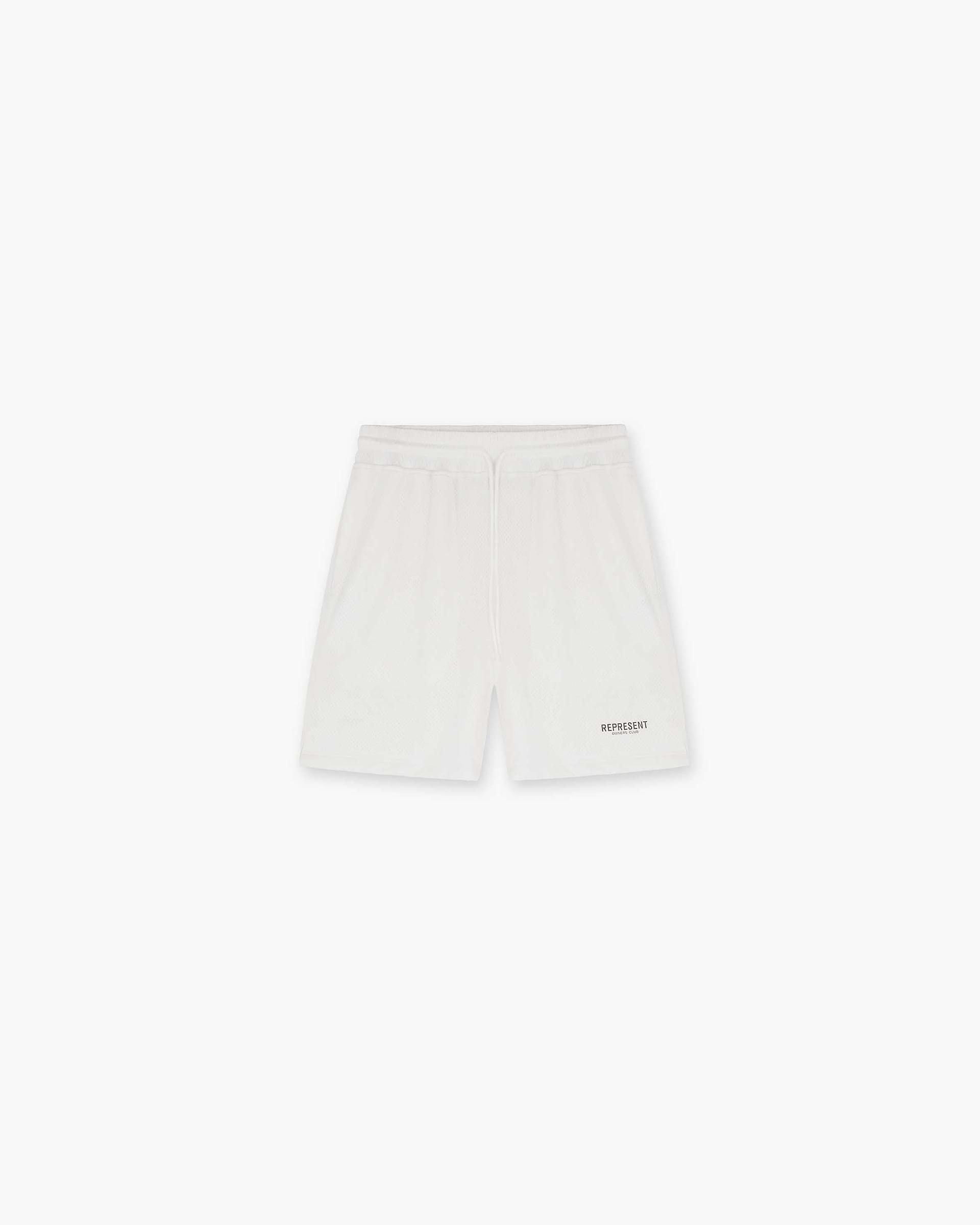 Represent Owners Club Mesh Shorts | Flat White Shorts Owners Club | Represent Clo