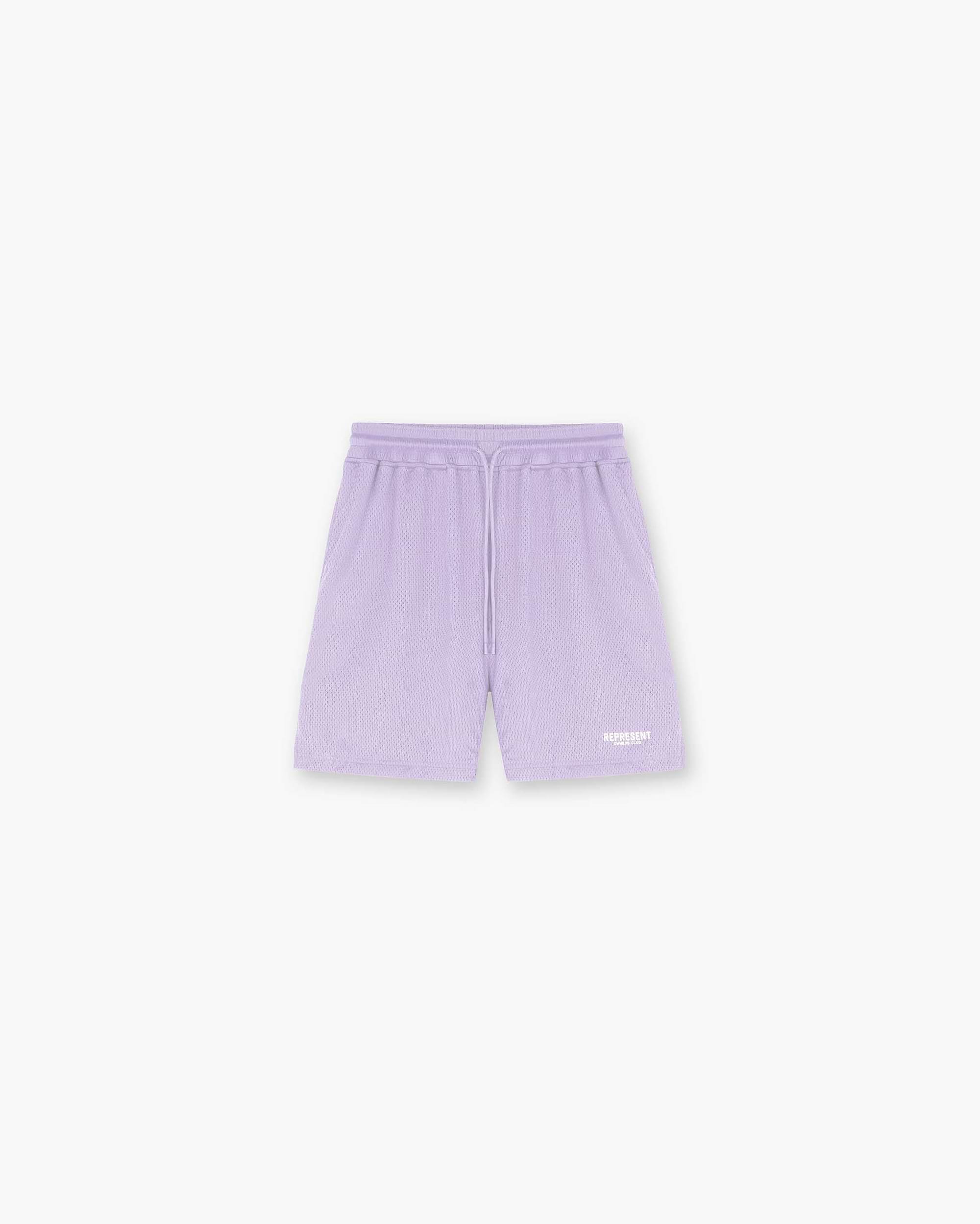 Represent Owners Club Mesh Shorts | Lilac Shorts Owners Club | Represent Clo
