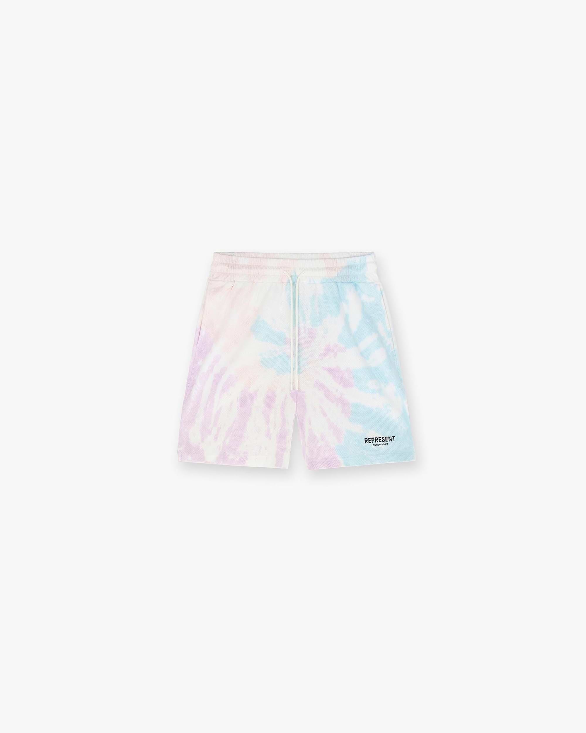 Represent Owners Club Mesh Shorts | Tie Dye Shorts Owners Club | Represent Clo