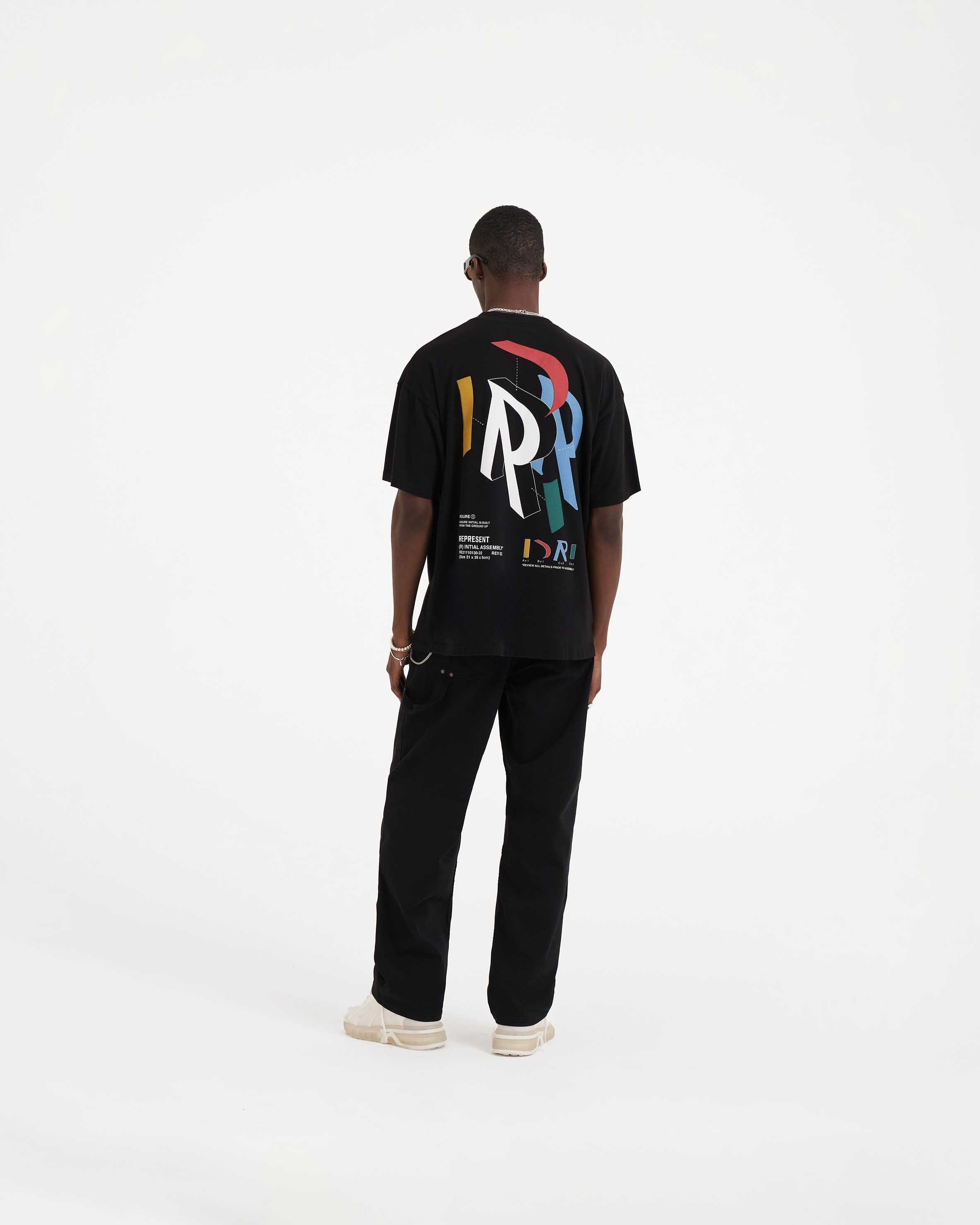 Initial Assembly T-Shirt | Black | REPRESENT CLO