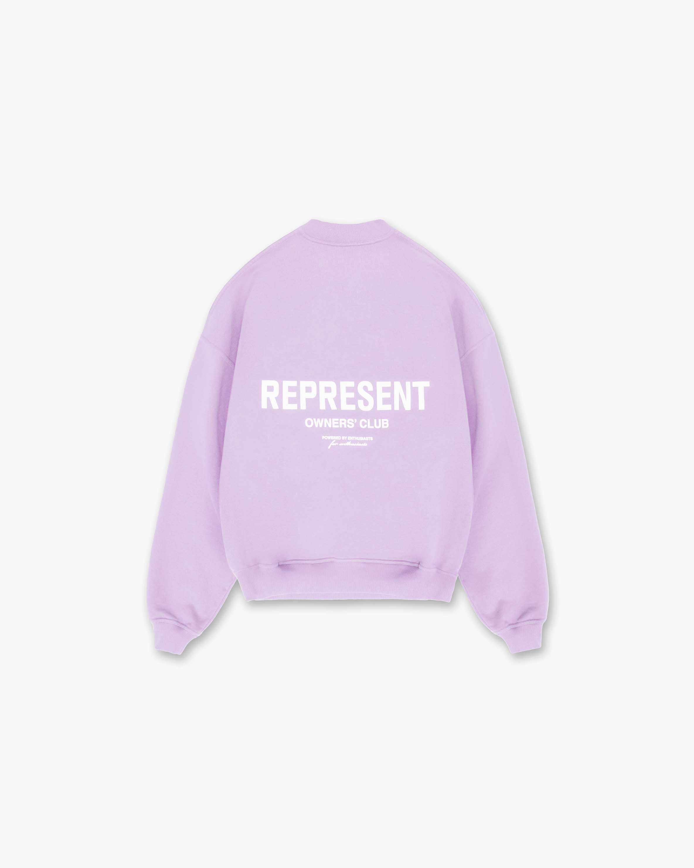 Represent Owners Club Sweater | Lilac Sweaters Owners Club | Represent Clo