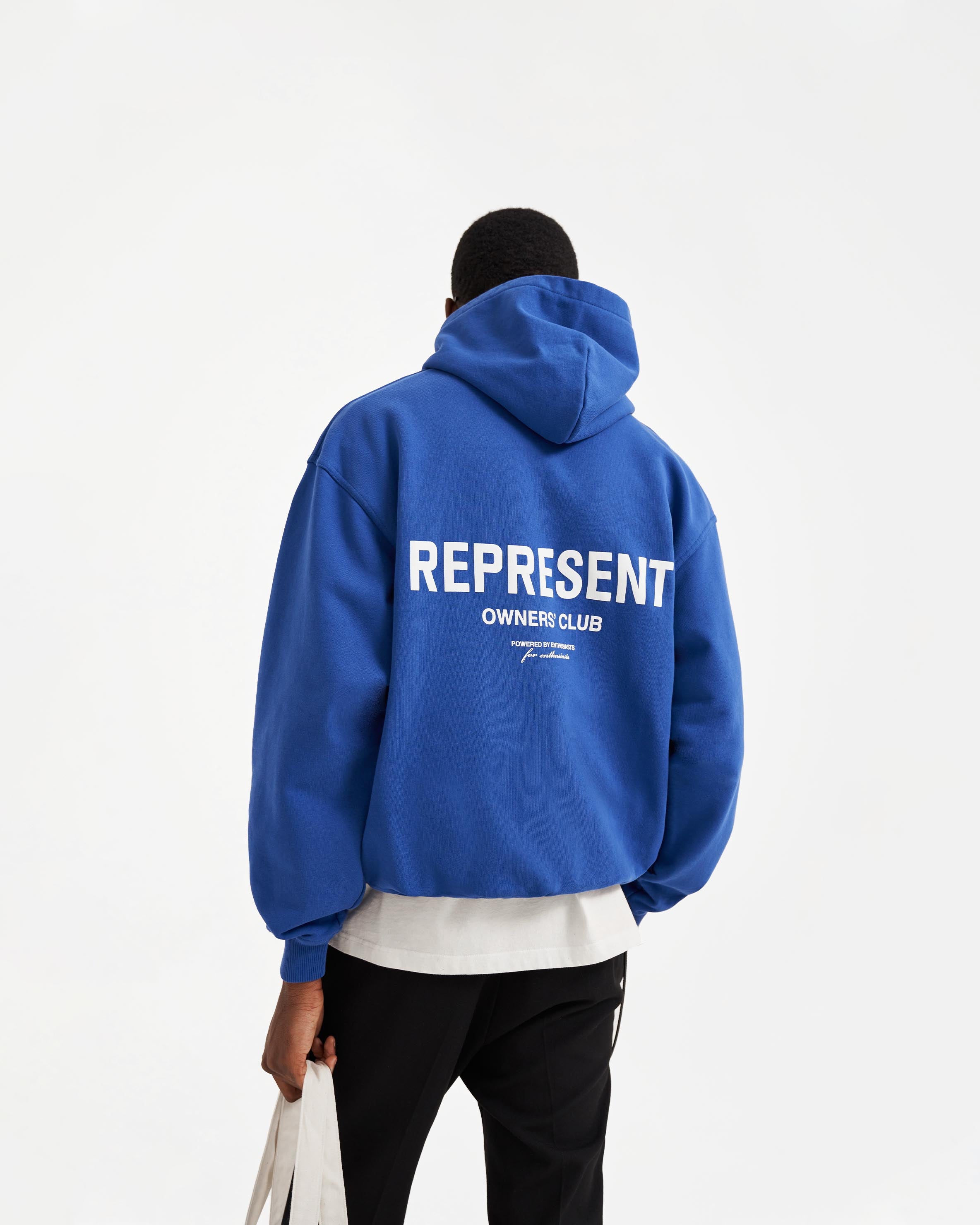 styling the monochrome cobalt blue hoodie