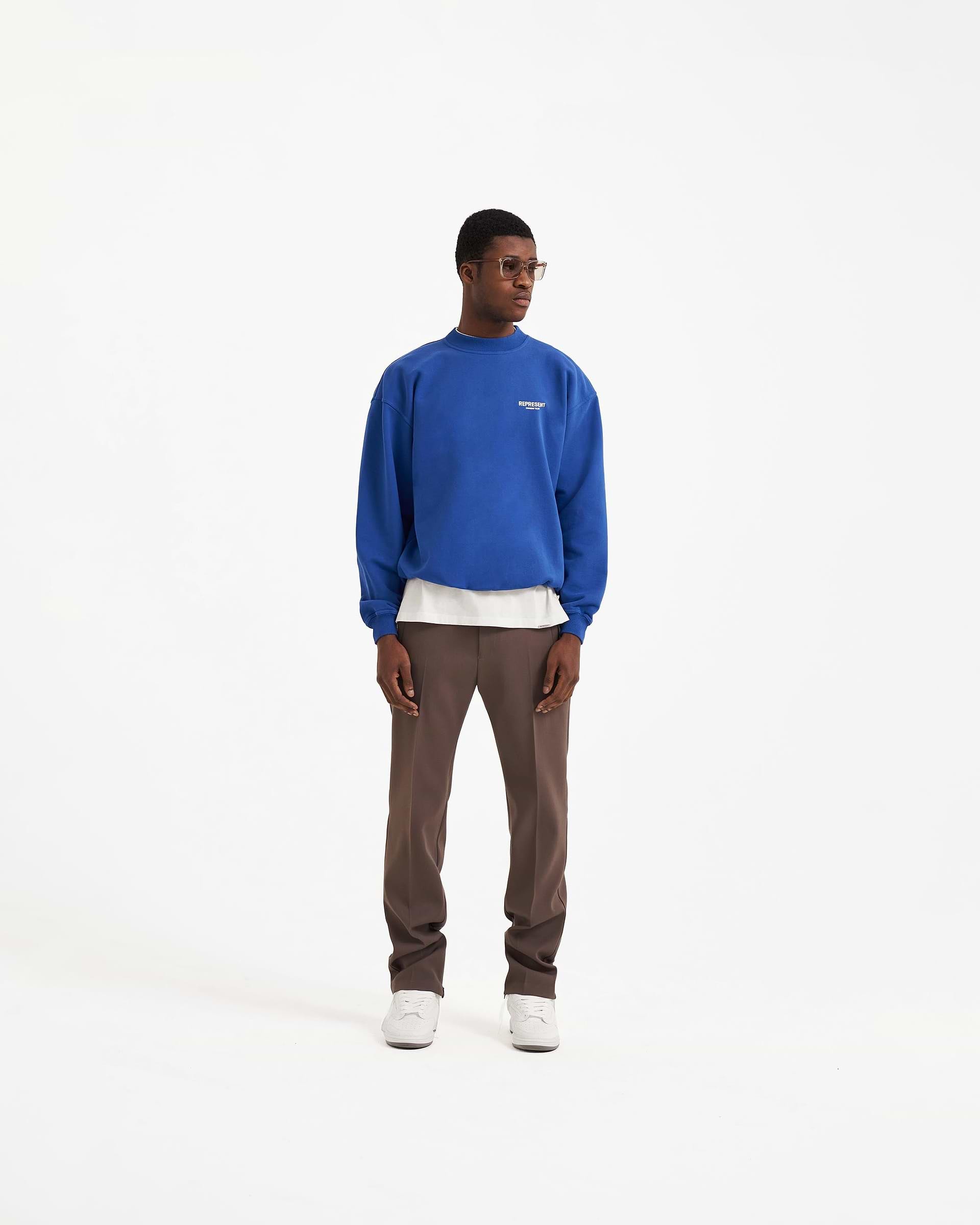 Represent Owners Club Sweater | Cobalt Sweaters | Represent | REPRESENT CLO