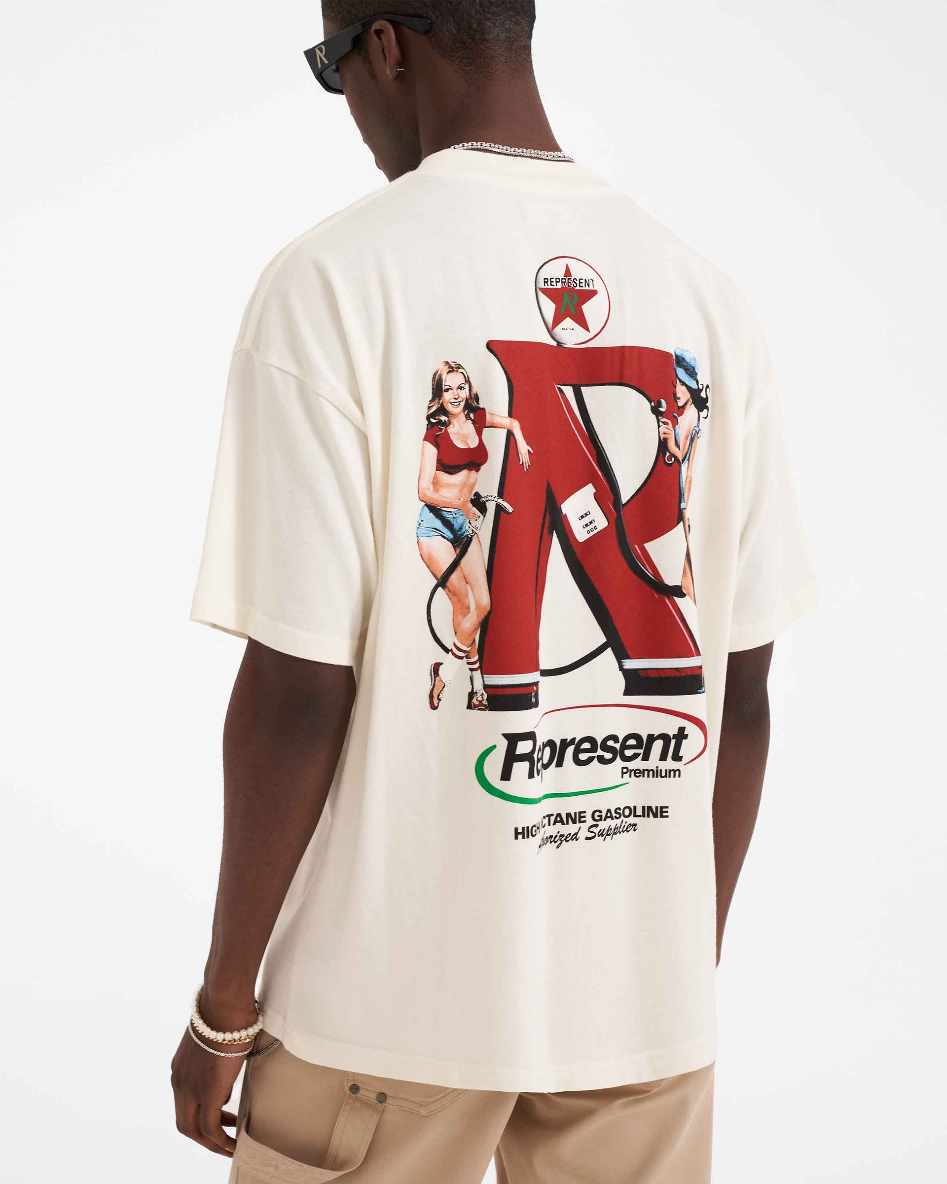 Represent Premium T-Shirt - Flat White
