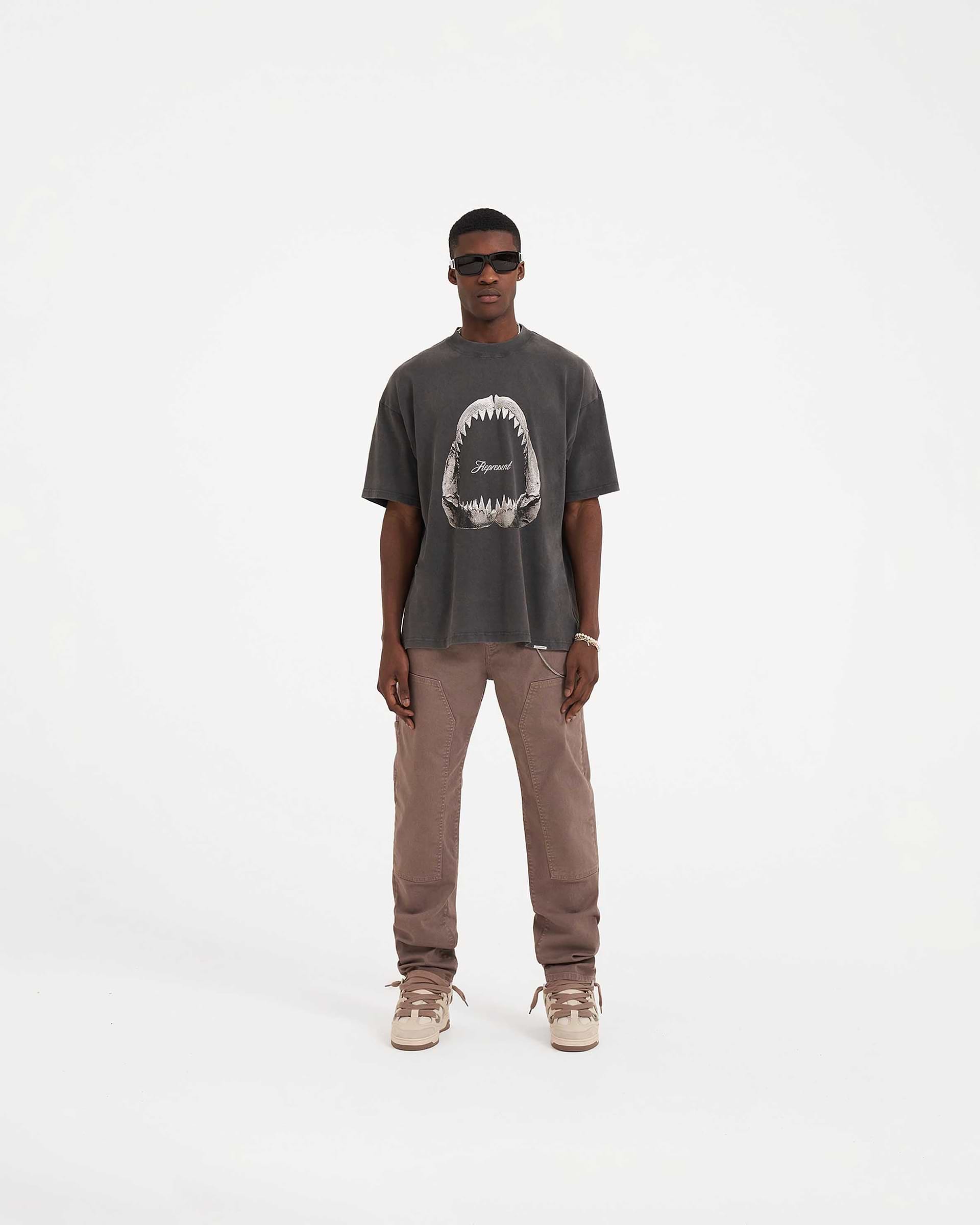 Shark Jaws T-Shirt - Vintage Grey