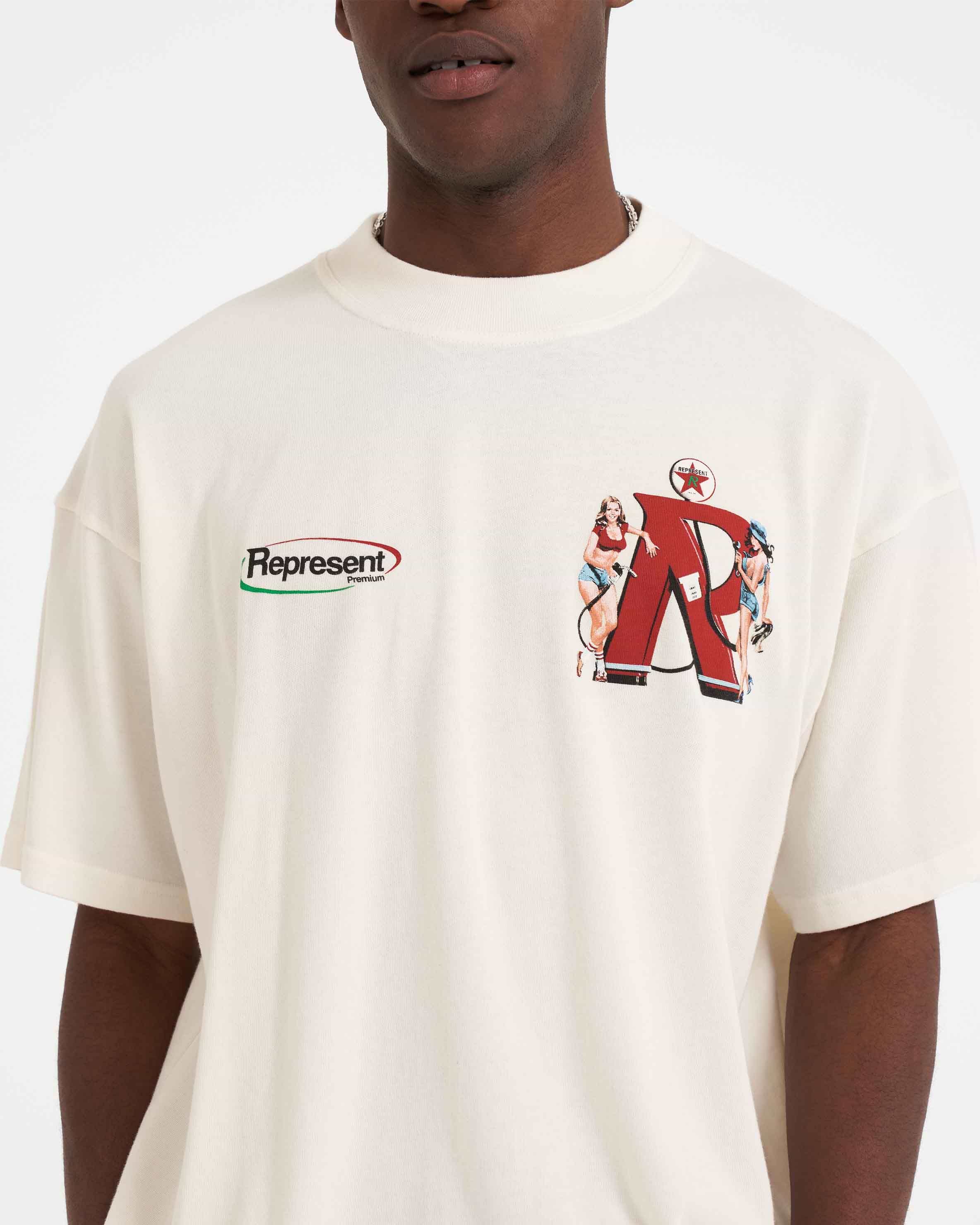 Represent Premium T-Shirt - Flat White