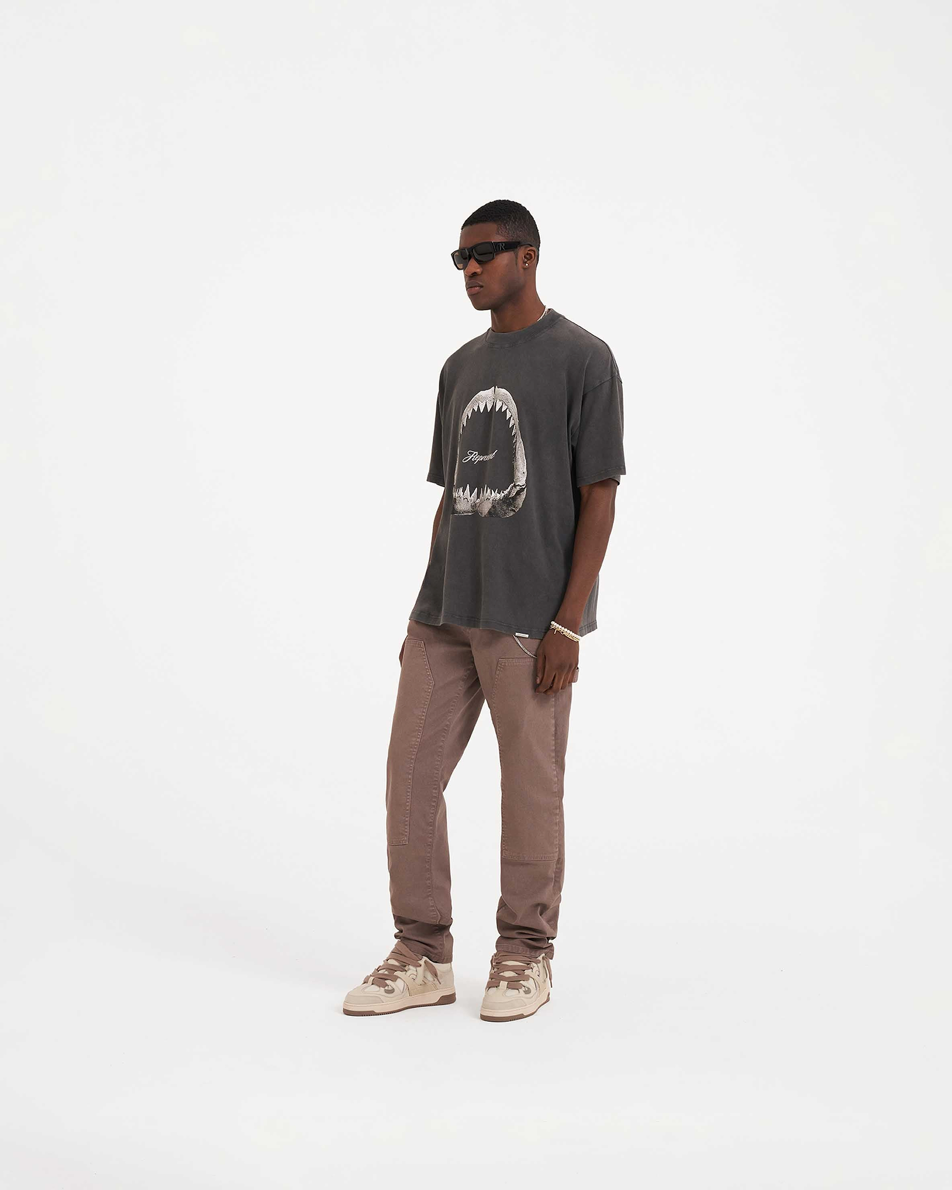 Shark Jaws T-Shirt - Vintage Grey