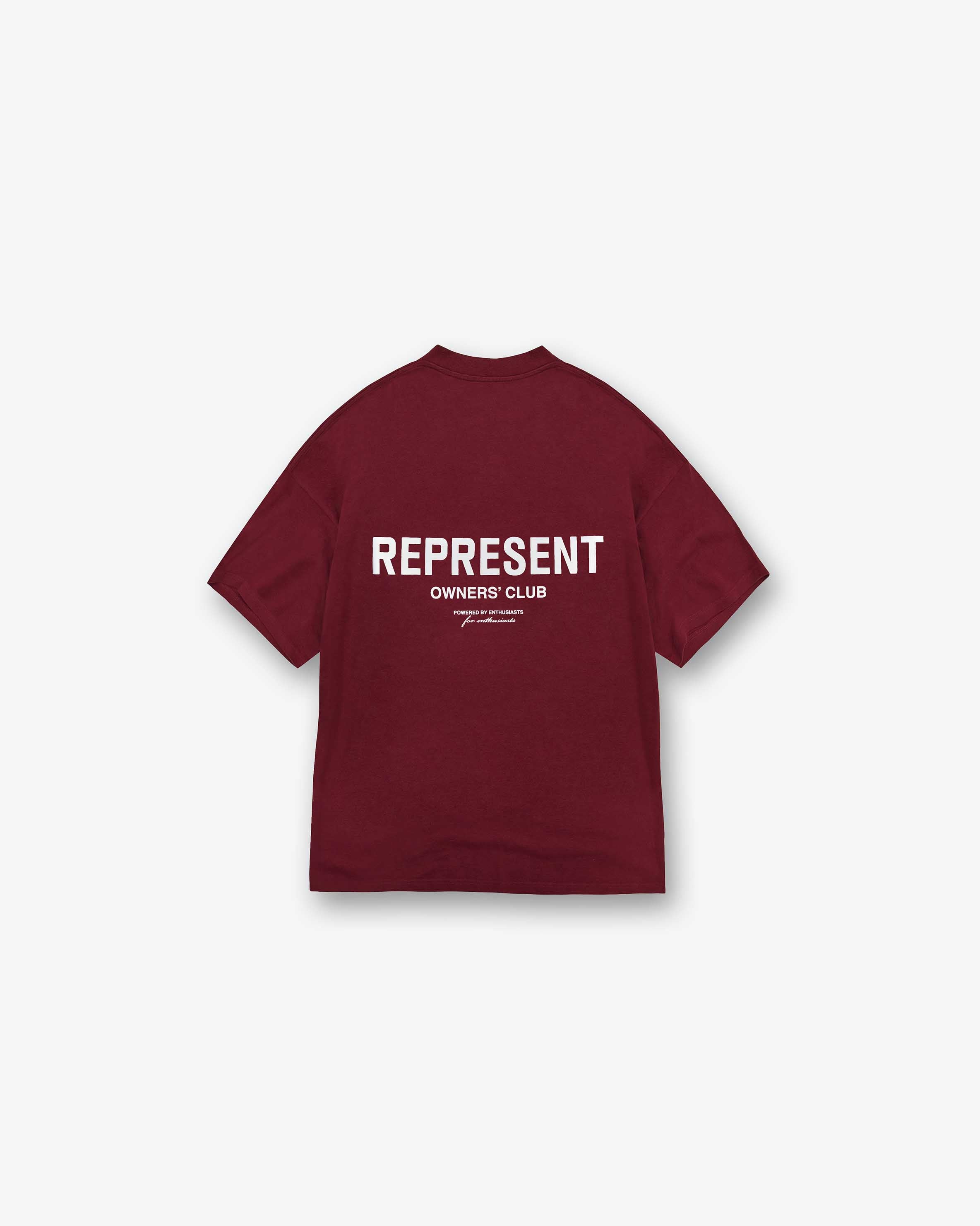 Represent Owners Club T-Shirt | Maroon T-Shirts Owners Club | Represent Clo