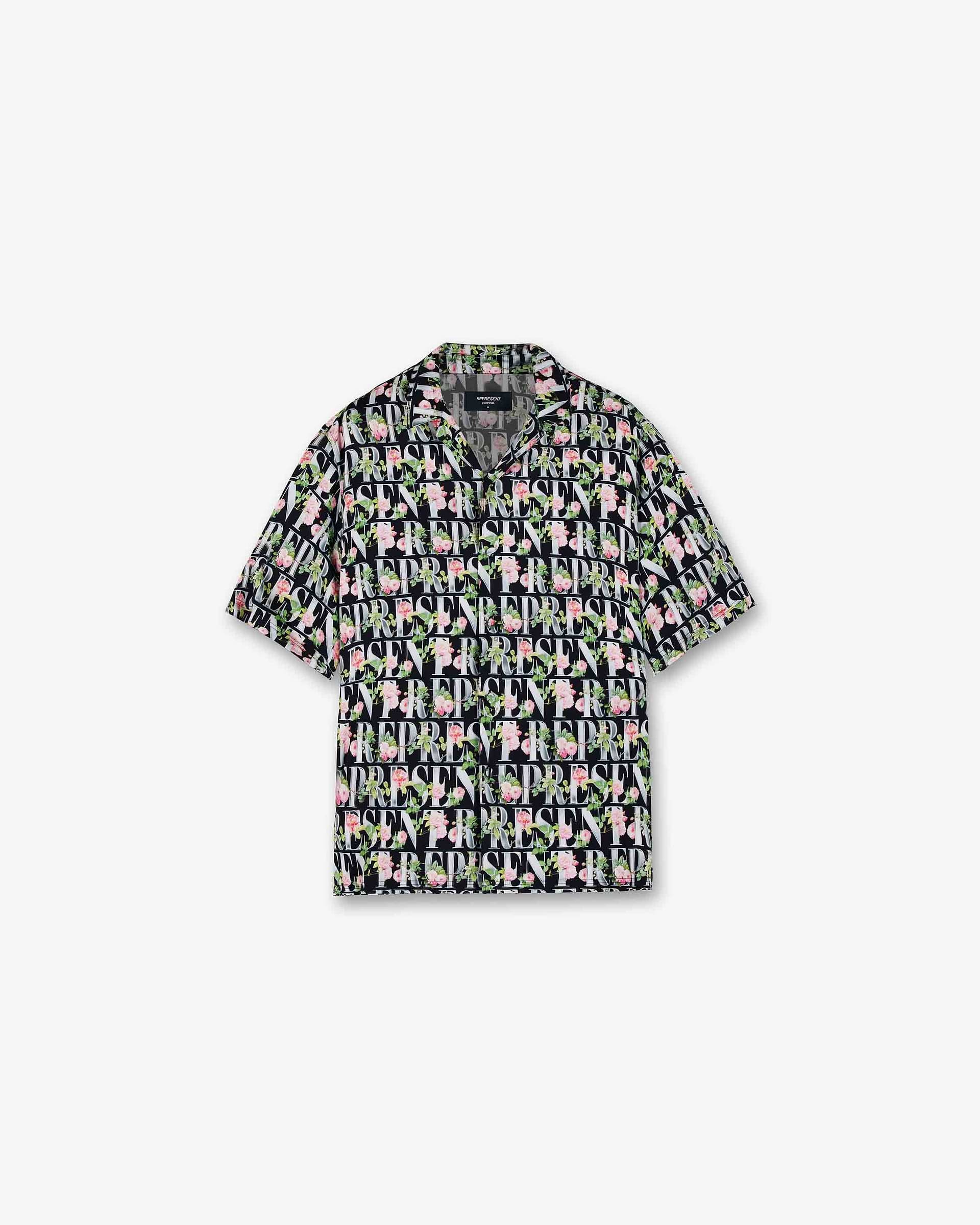 Floral Represent Shirt | Black Shirts SC23 | Represent Clo