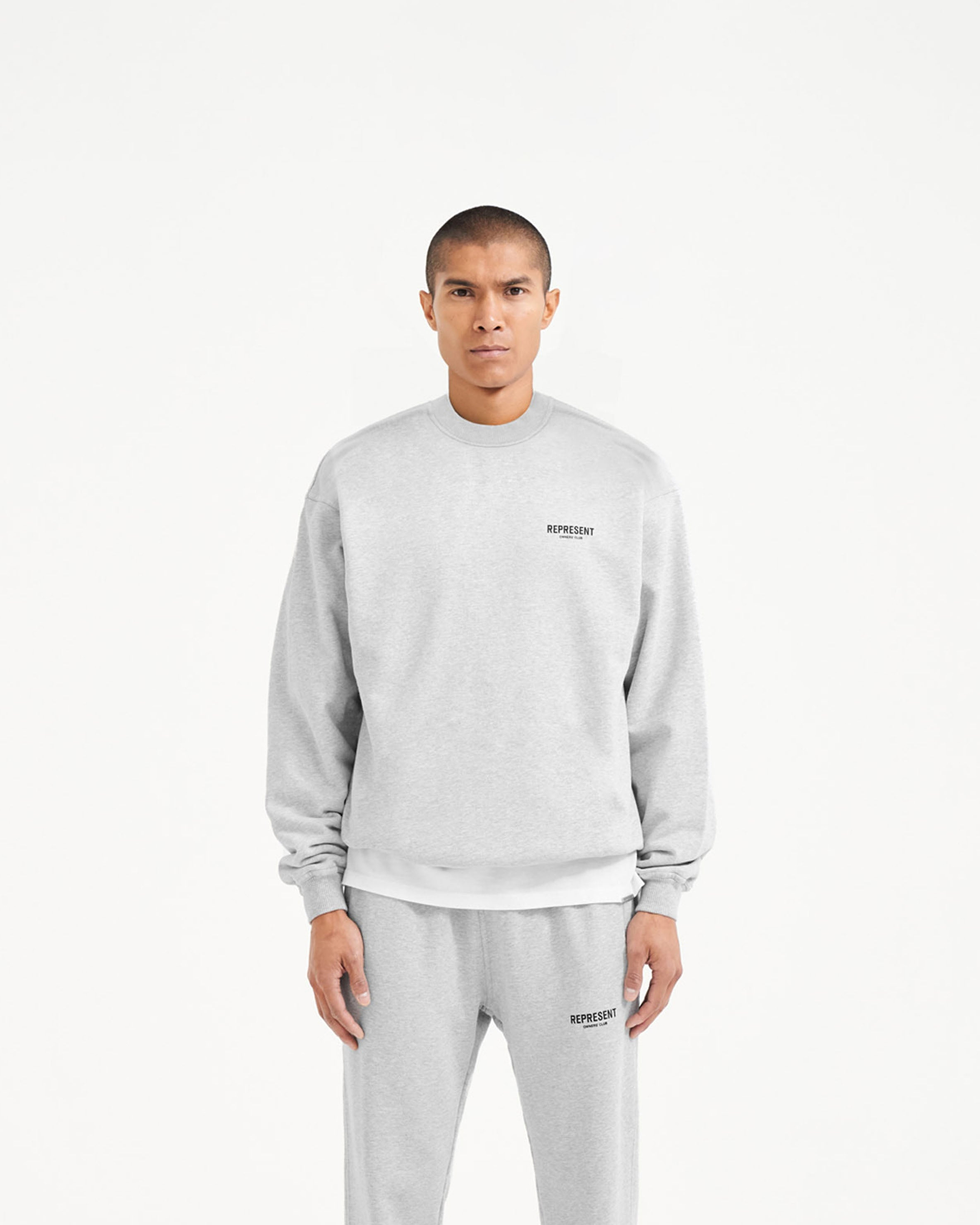 Represent Owners Club Sweater - Ash Grey