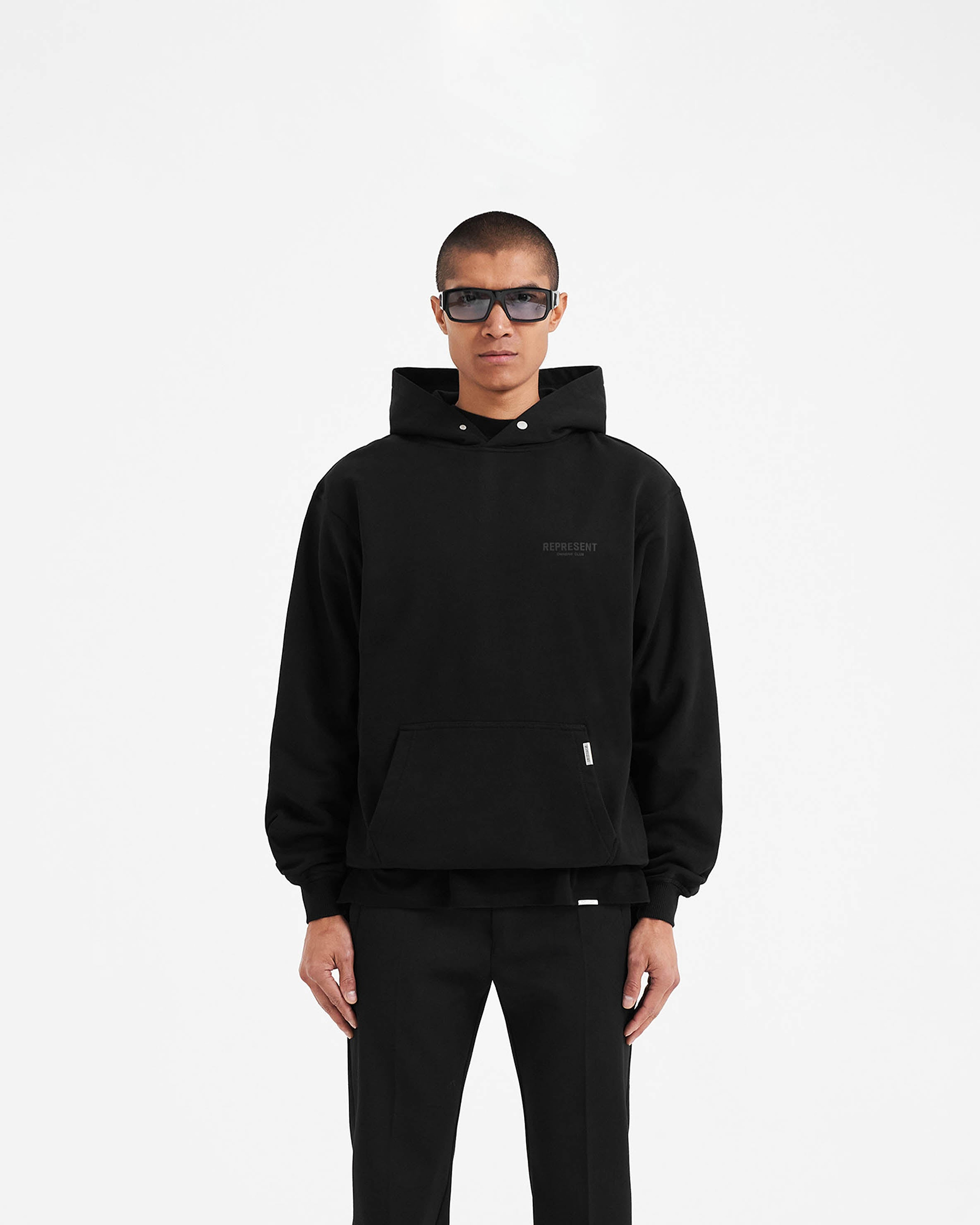 Black Reflective Hoodie | Owners' Club | REPRESENT CLO