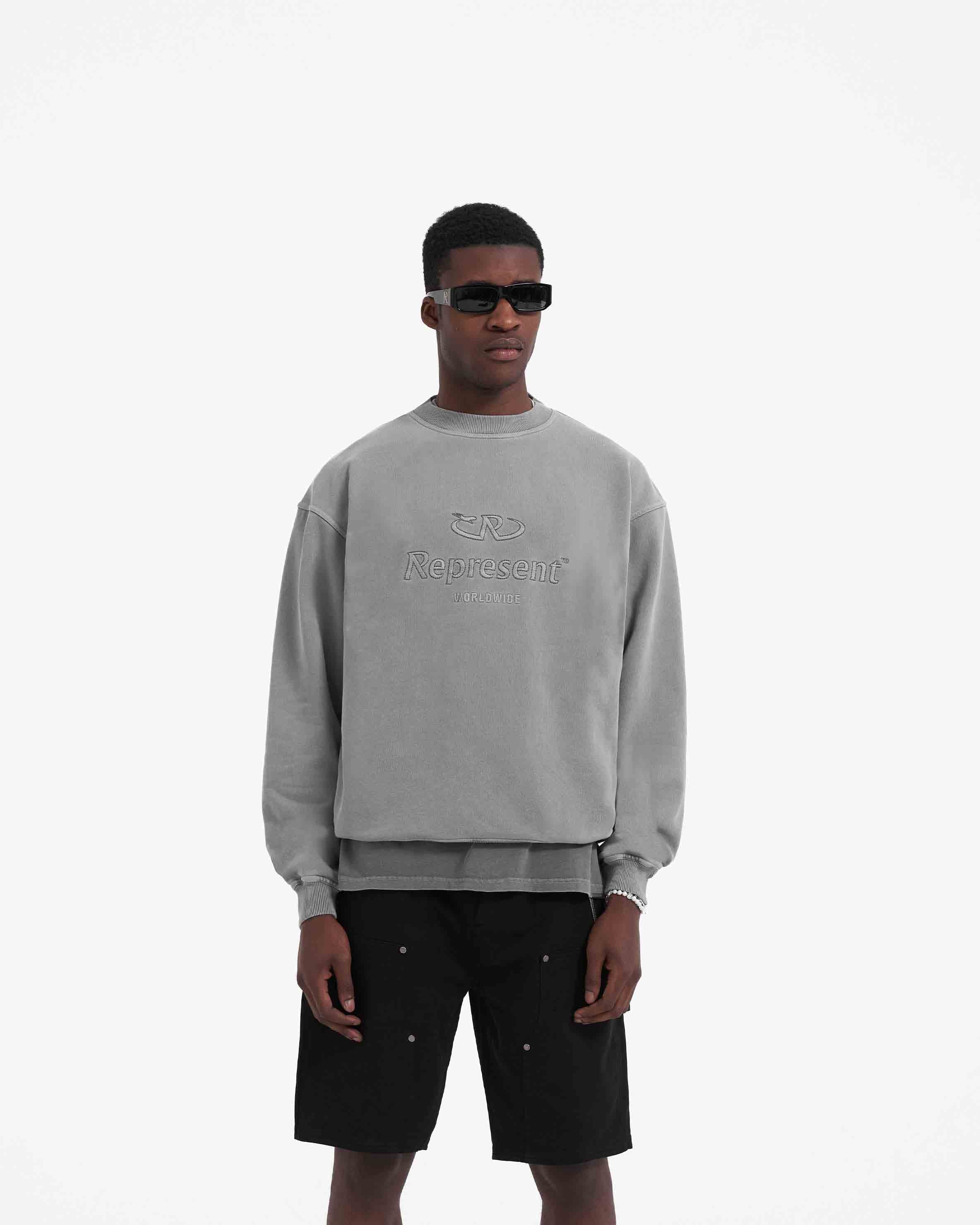 Worldwide Sweater | Ultimate Grey Sweaters SC23 | Represent Clo