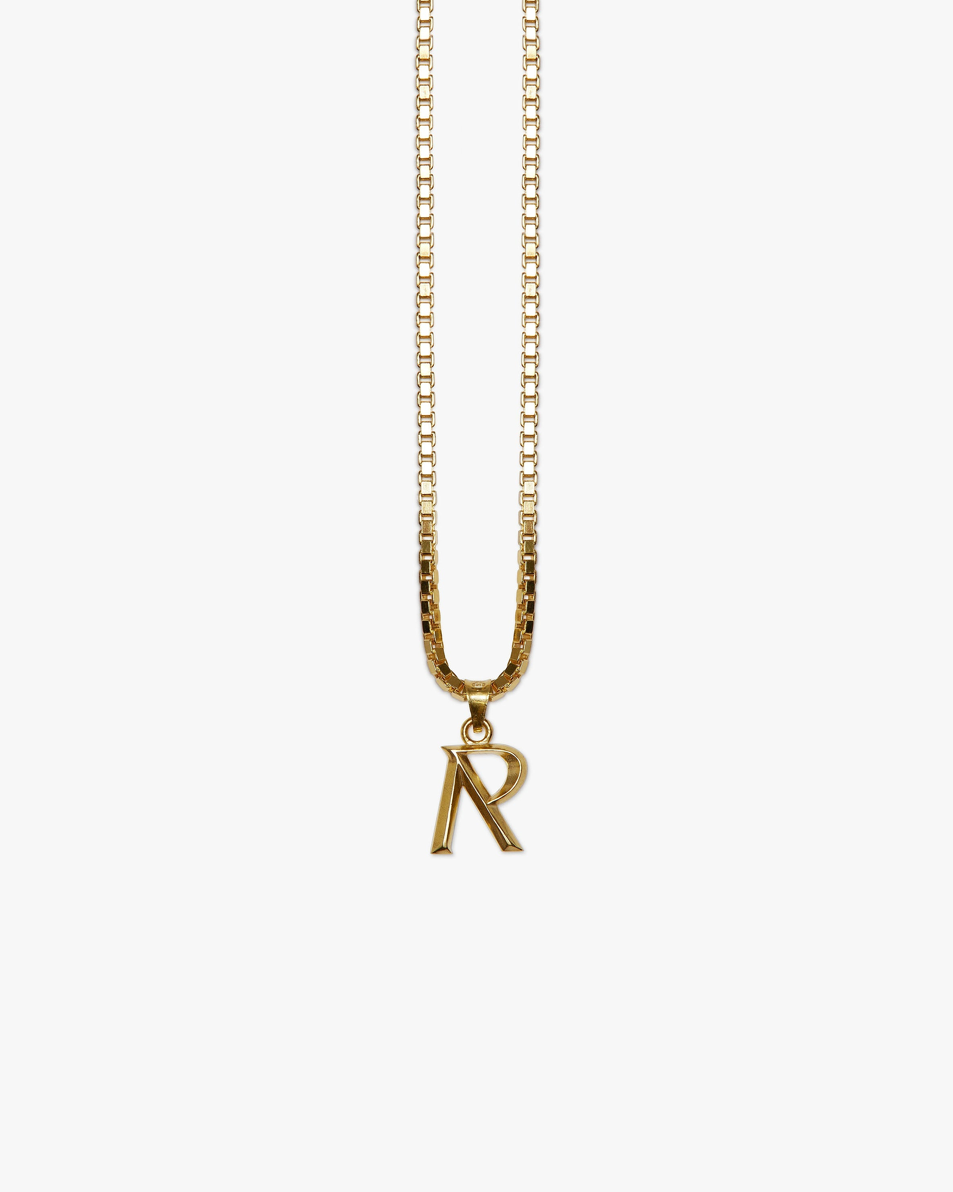 3D Initial Pendant - Gold 
