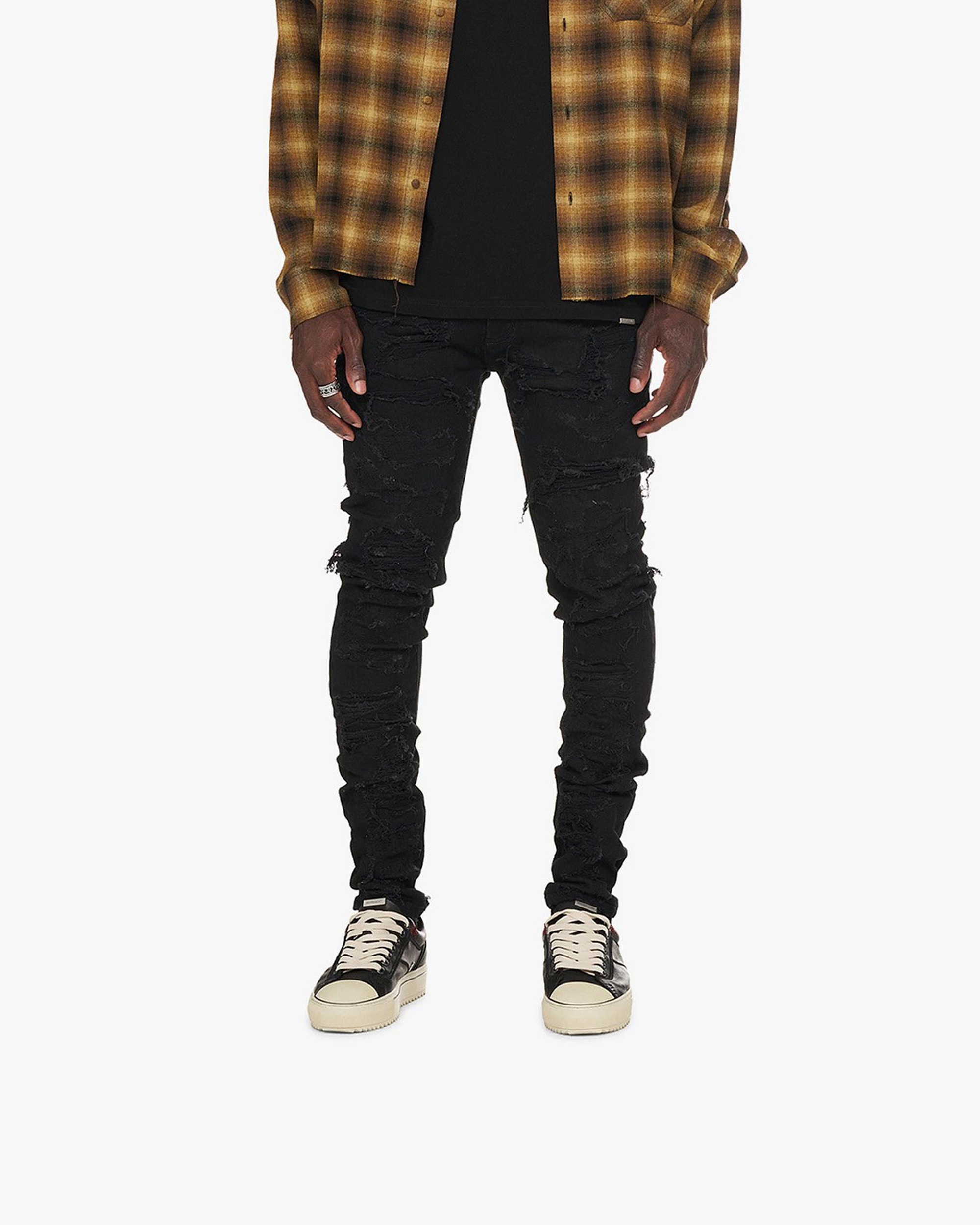 Shredded Denim - Black