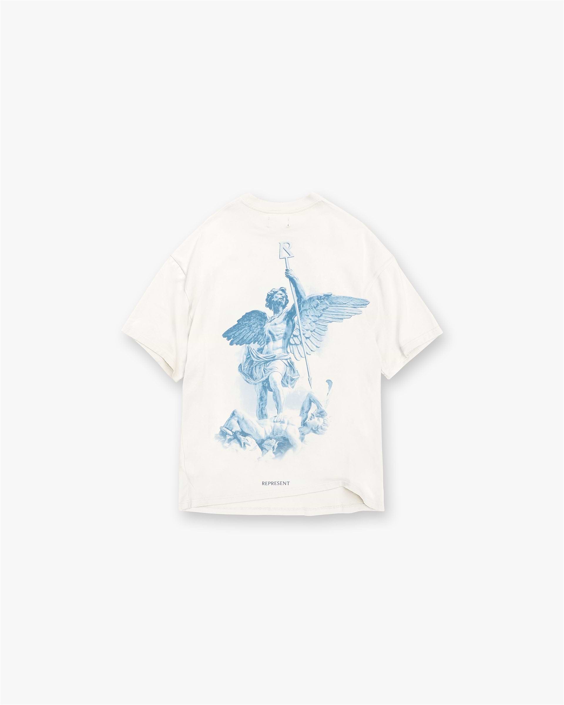 SAINT MICHAEL◇21AW/T-SHIRT BLOCK/Tシャツ/M/コットン/GRY/SM SAINT MICHAEL◇21AW/T-SHIRT BLOCK/Tシャツ/M/コットン/GRY/SM