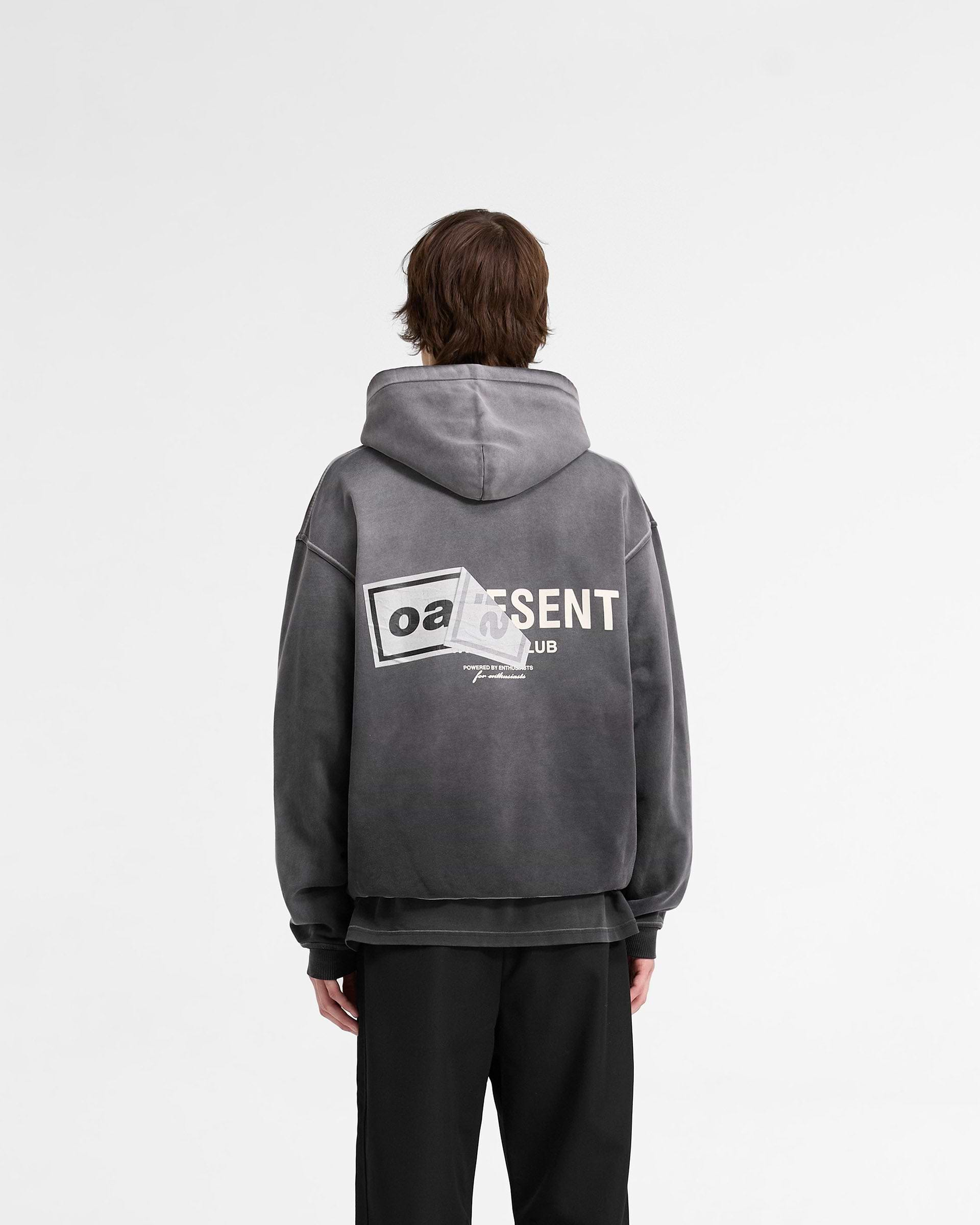 Represent X Oasis Owners Club Hoodie - Stained Black