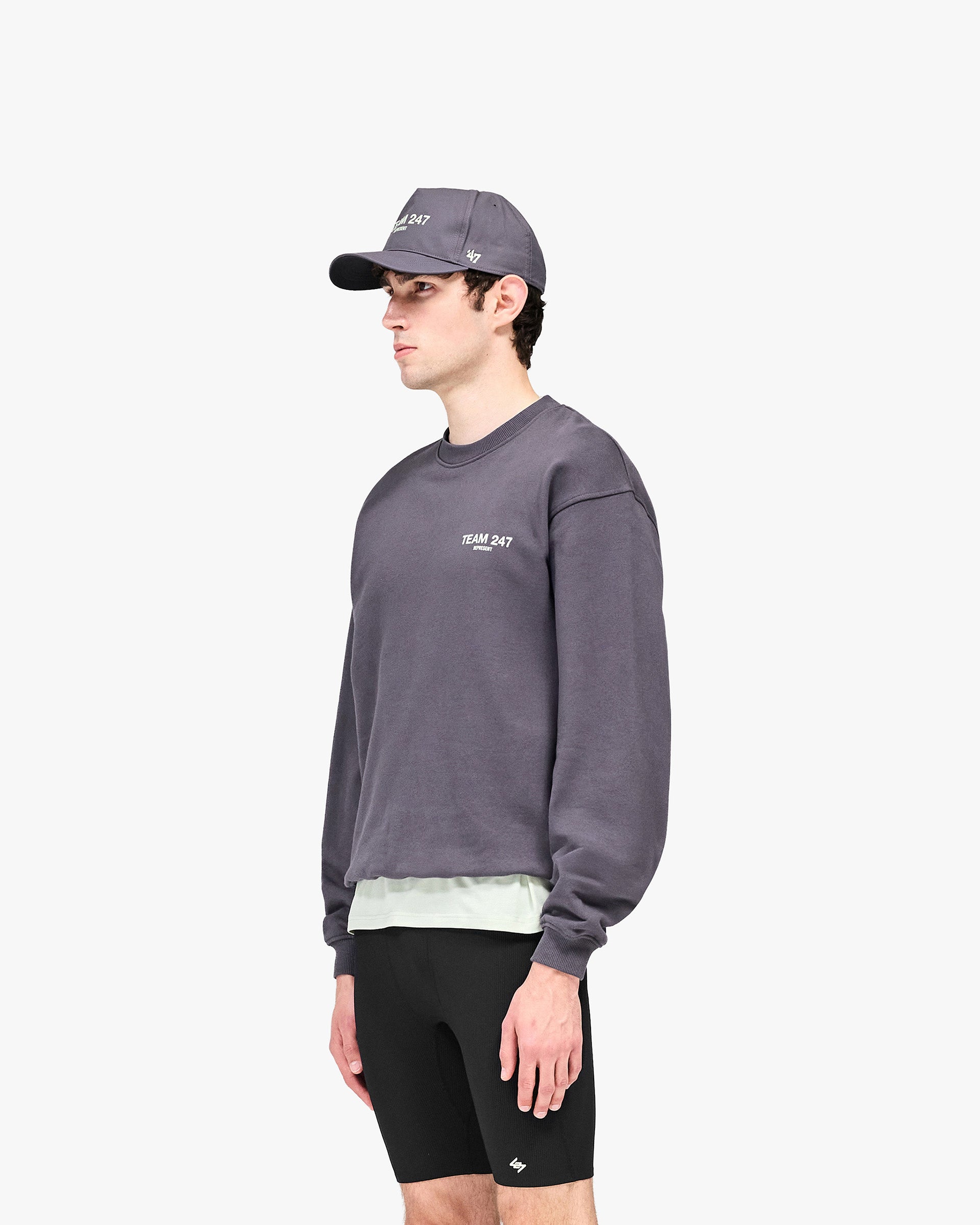 247 Team Oversized Sweater - Graphene