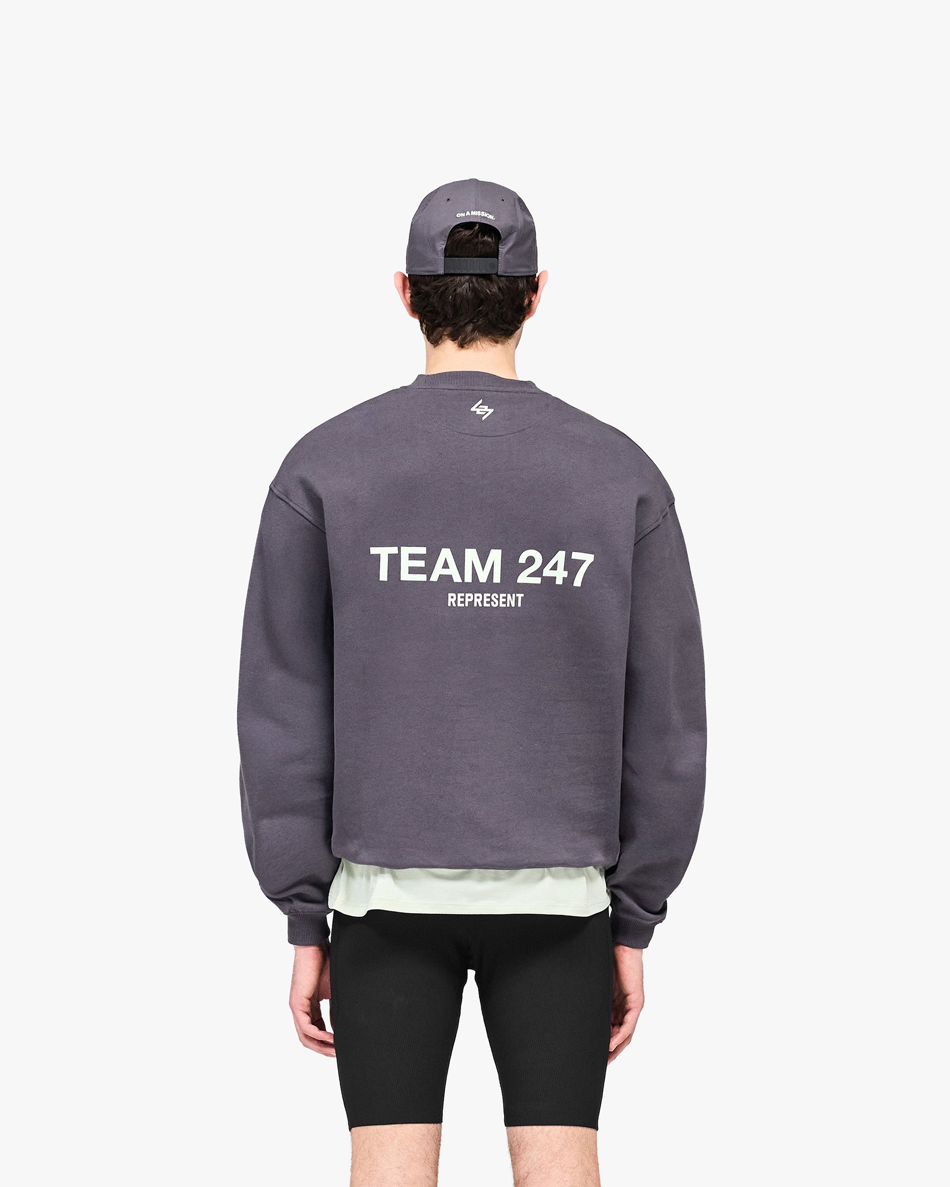247 Team Oversized Sweater - Graphene