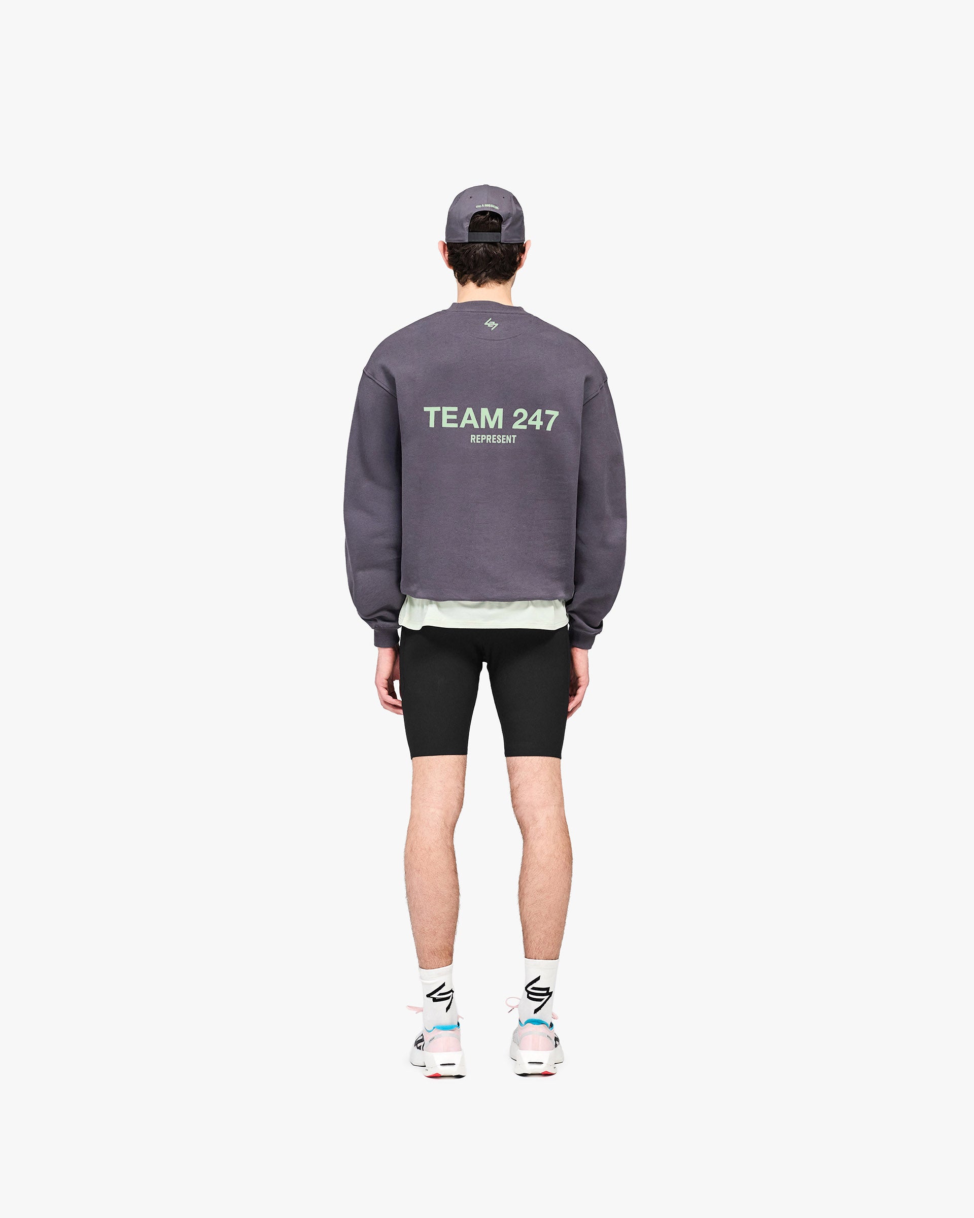 247 Team Oversized Sweater - Graphene
