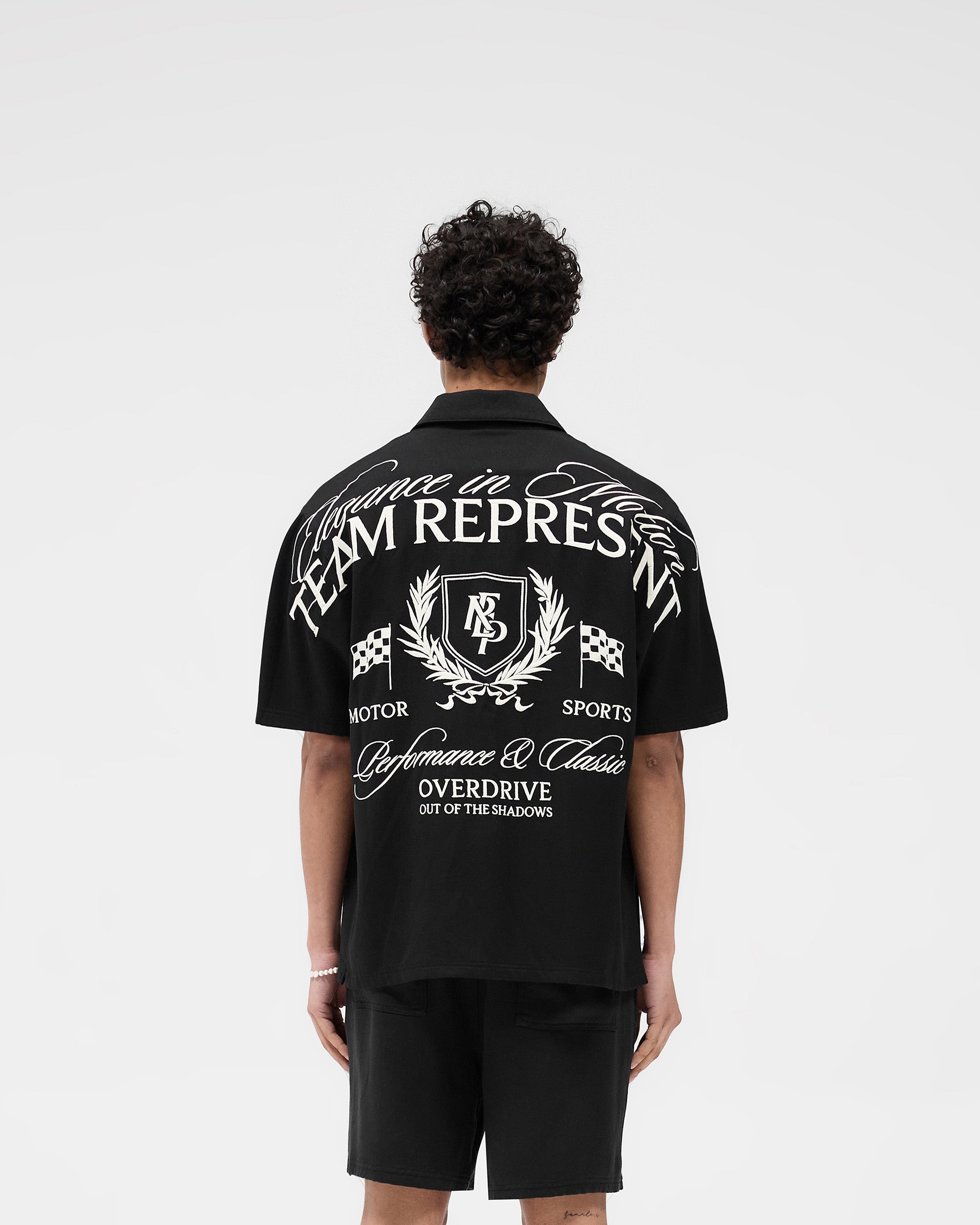 Represent Crest Shirt - Jet Black