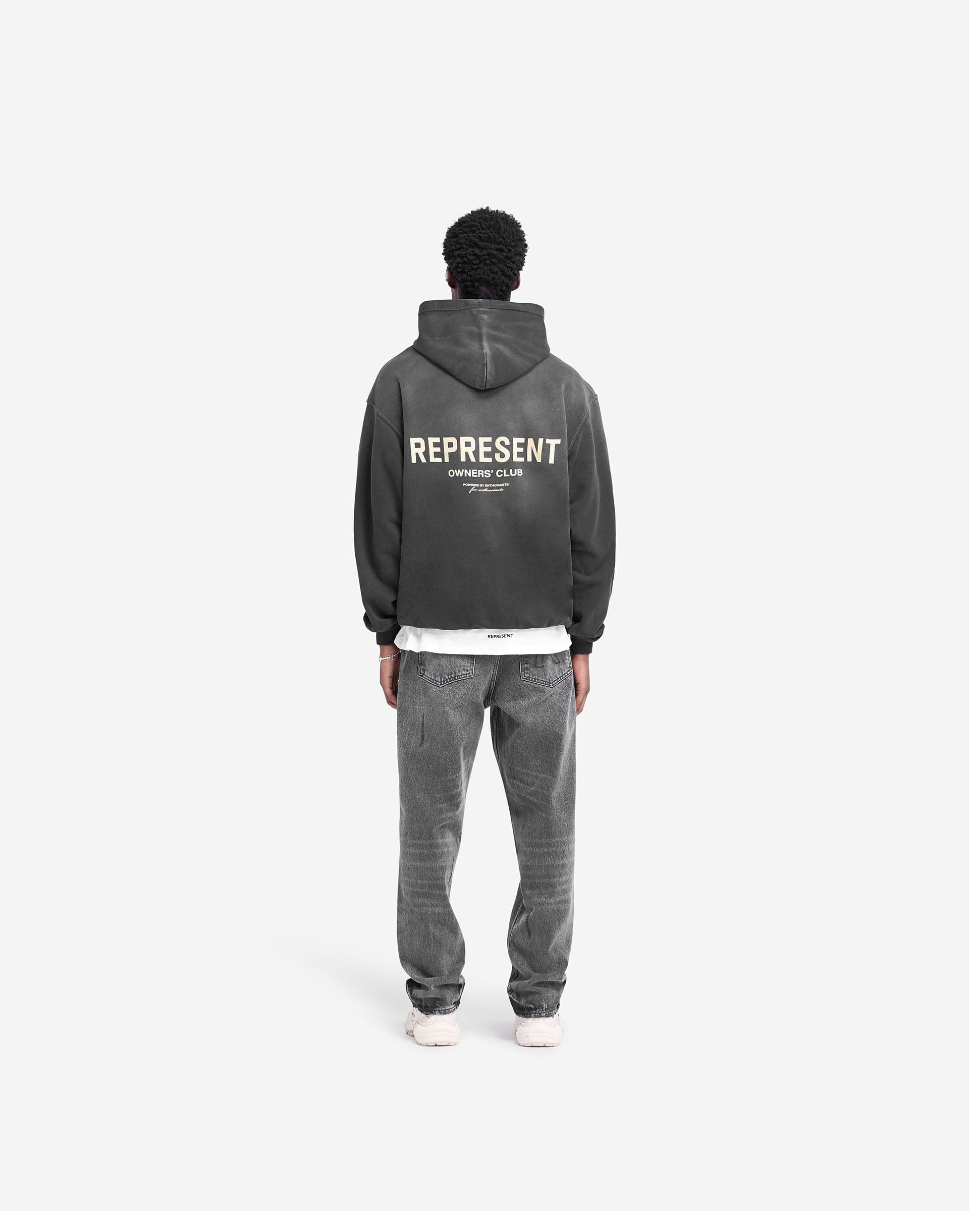 Represent Owners Club Hoodie - Aged Black