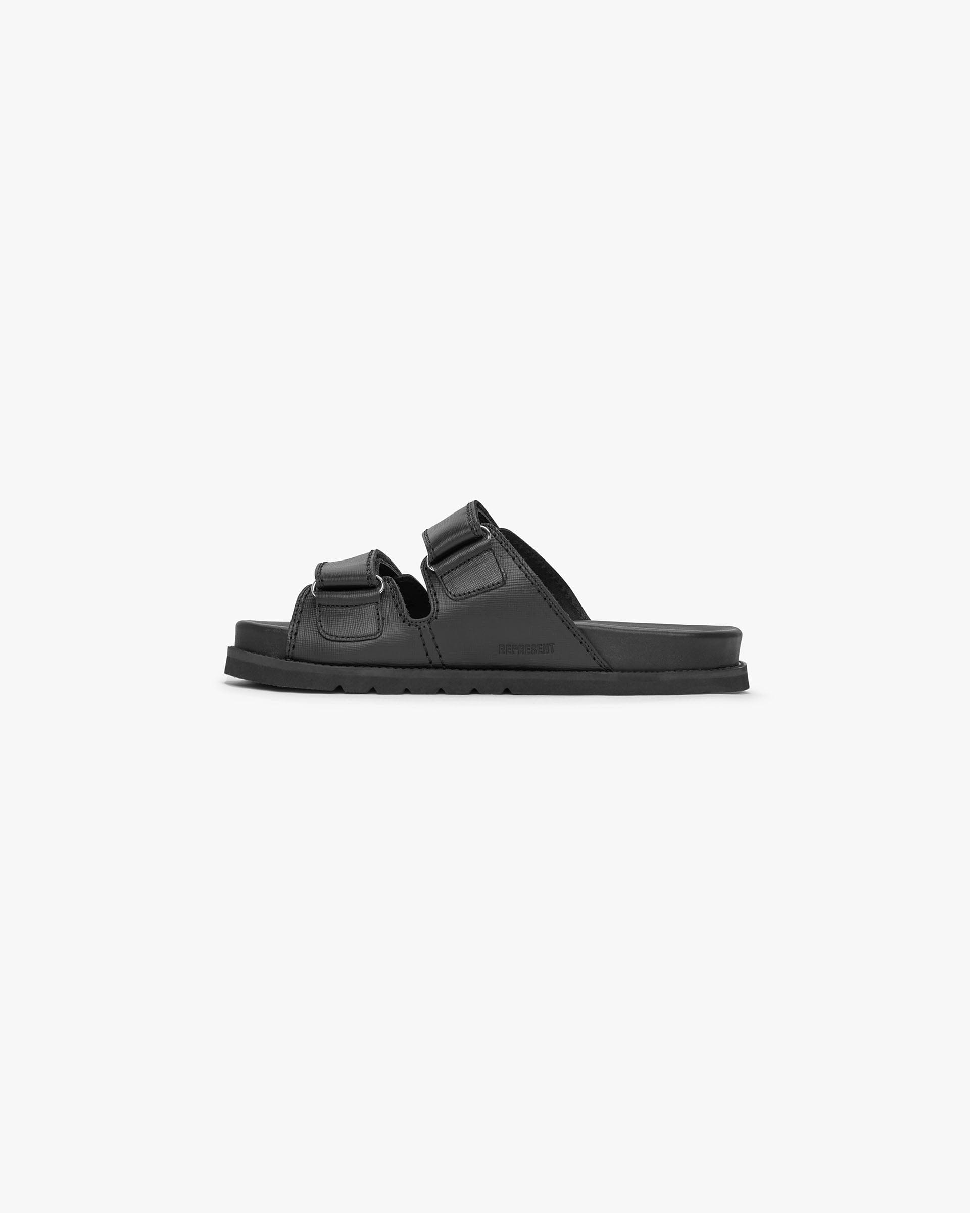 Initial Sandal - Black