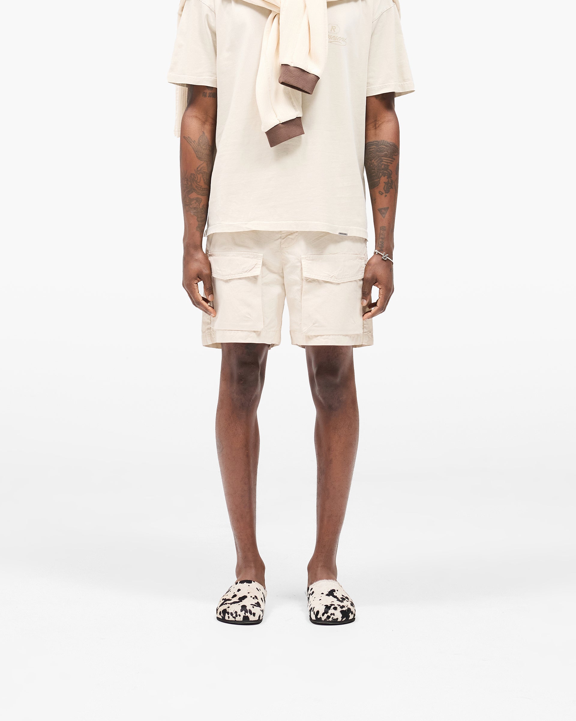 Front Pocket Cargo Short - Champagne