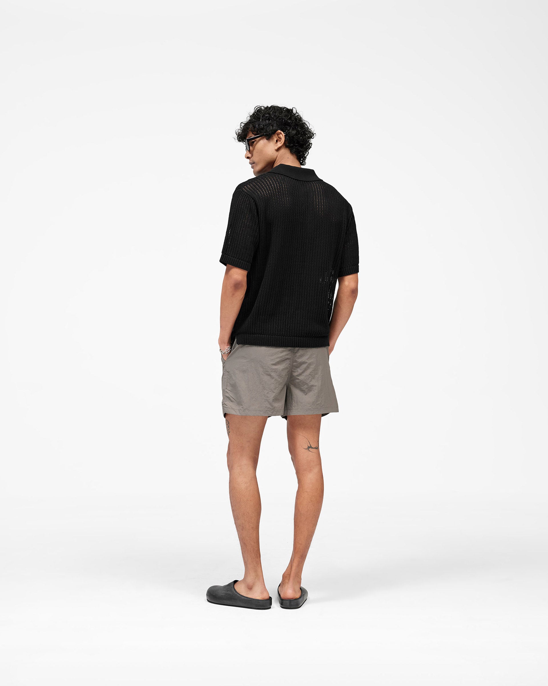 Beverly Knit Polo - Jet Black