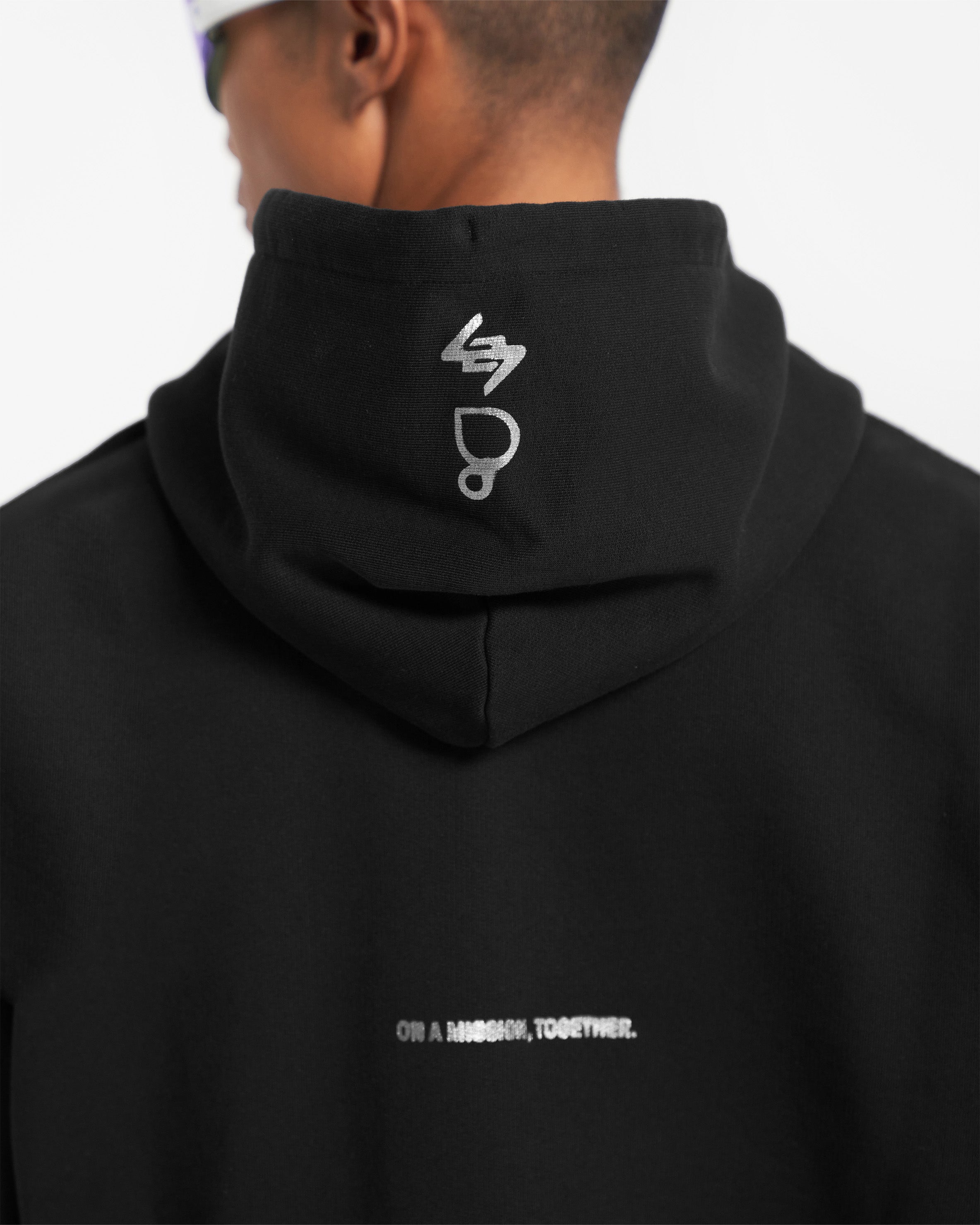 247 X Puresport Oversized Hoodie - Black