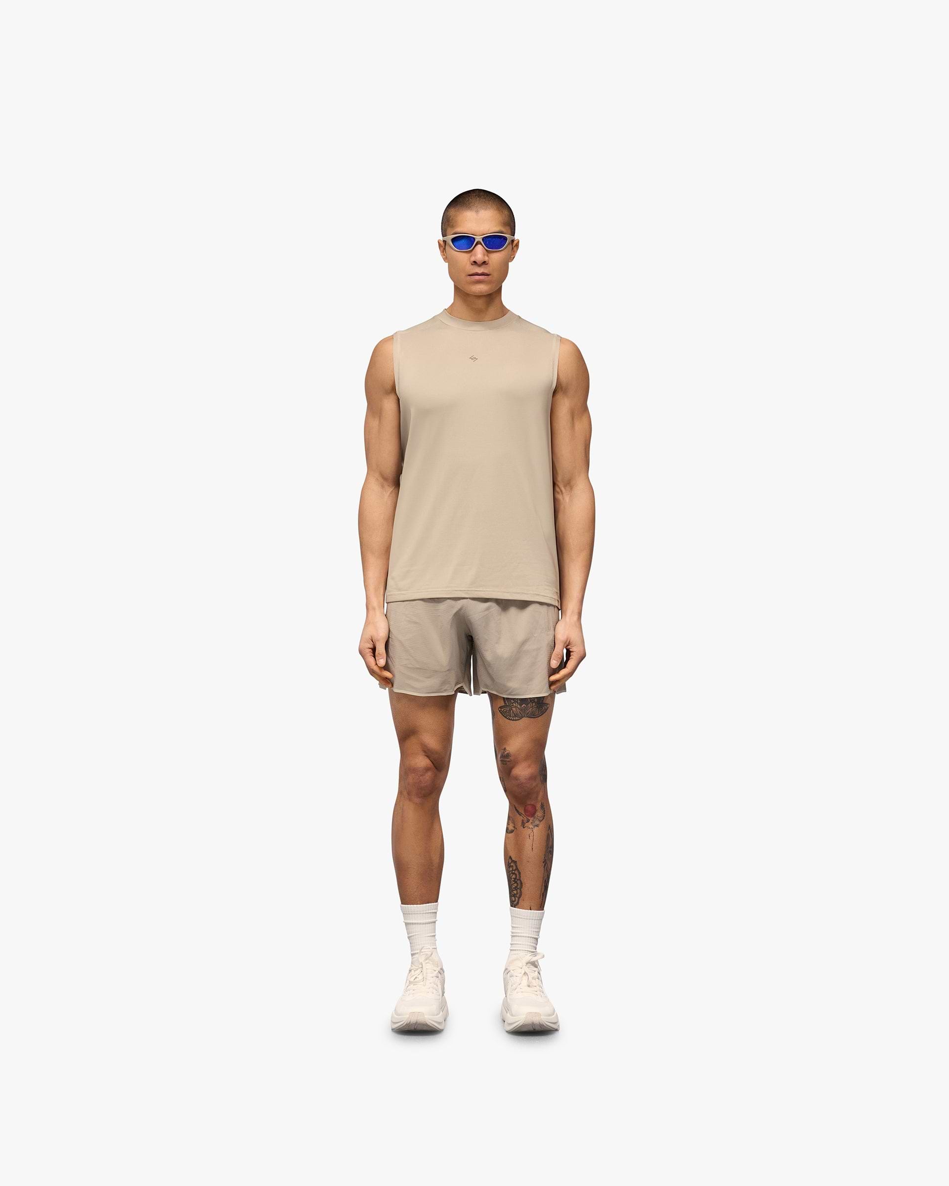 247 Contour Run Tank - Pebble