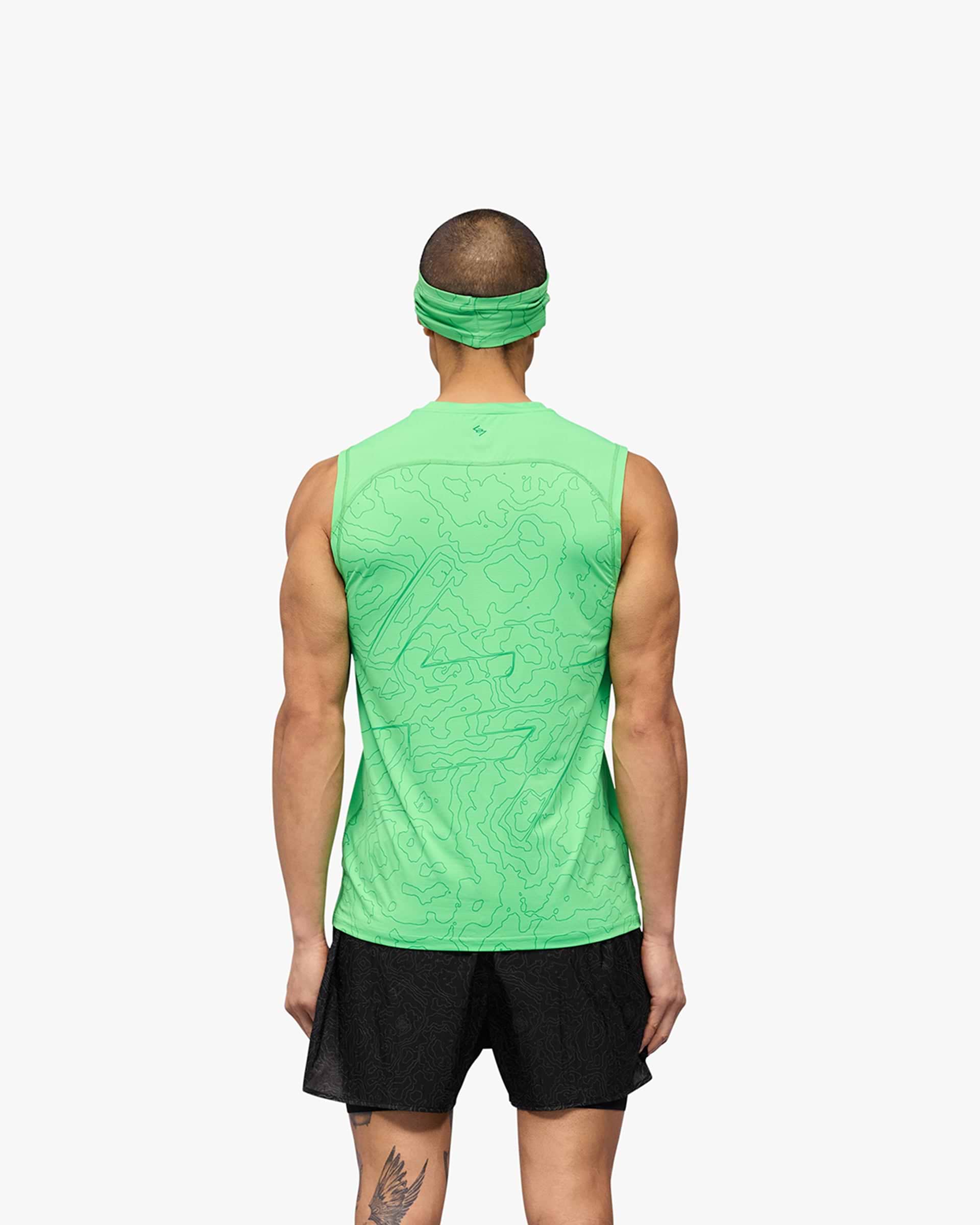247 Contour Run Tank - Speed Green