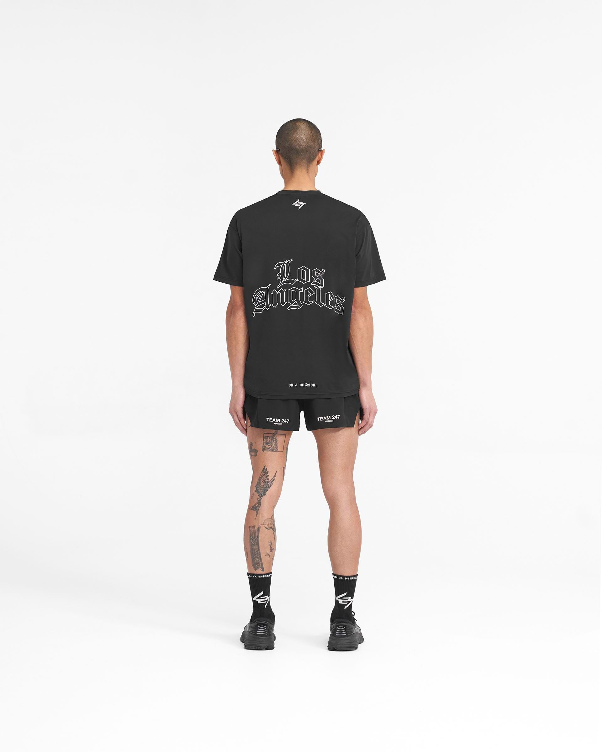 247 LA Marathon Oversized T-Shirt - Black