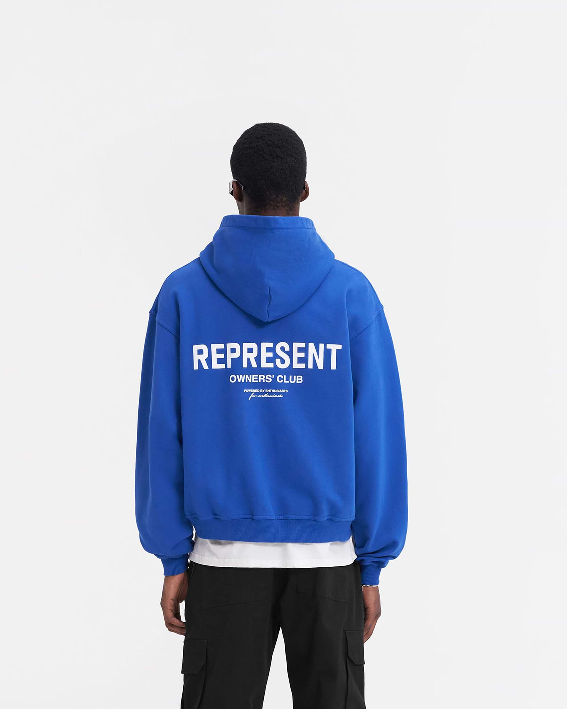 Represent Owners Club Zip Hoodie - Cobalt