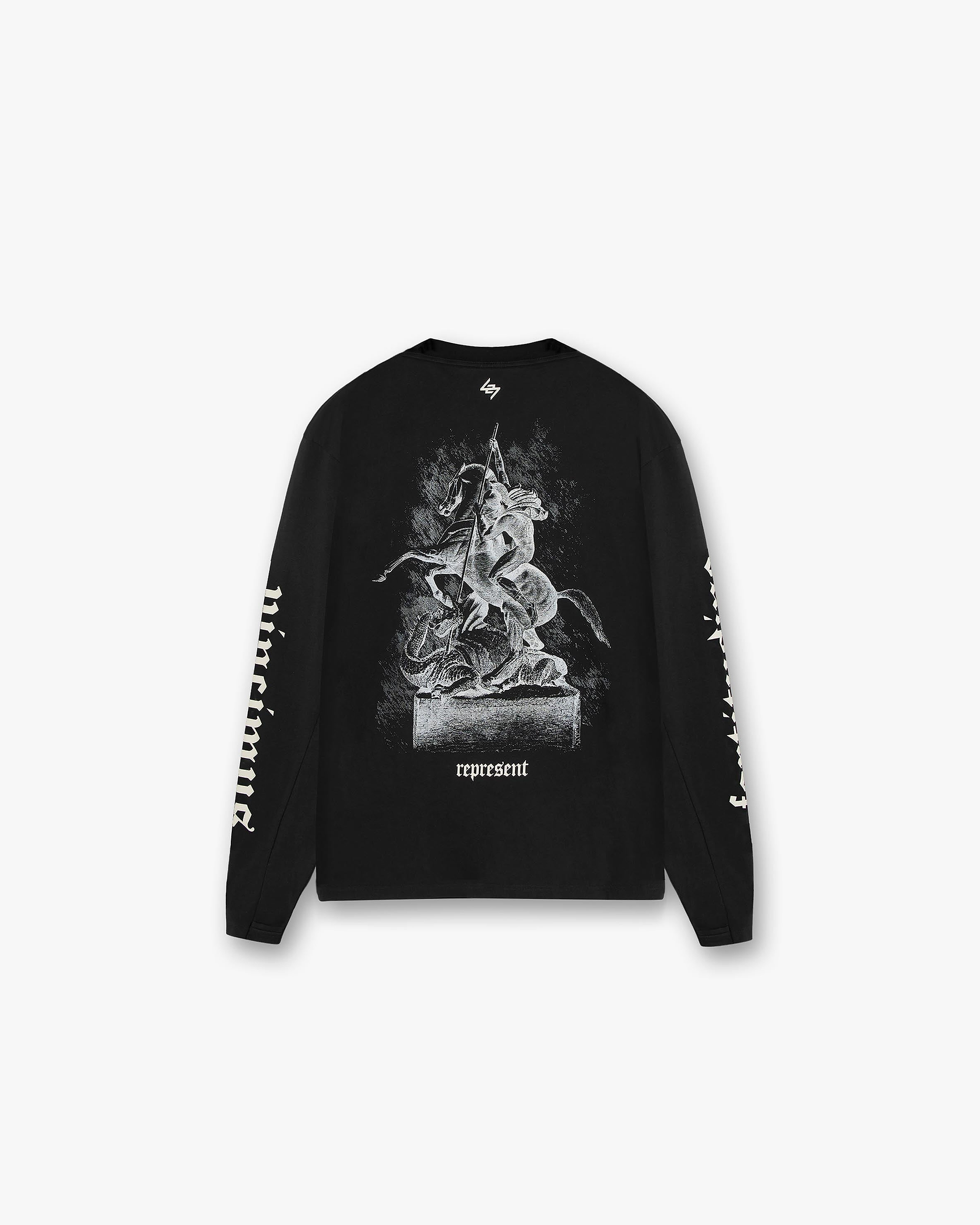 Vintage 247 Long Sleeve T-Shirt | Black Papyrus T-Shirts 247 | Represent Clo