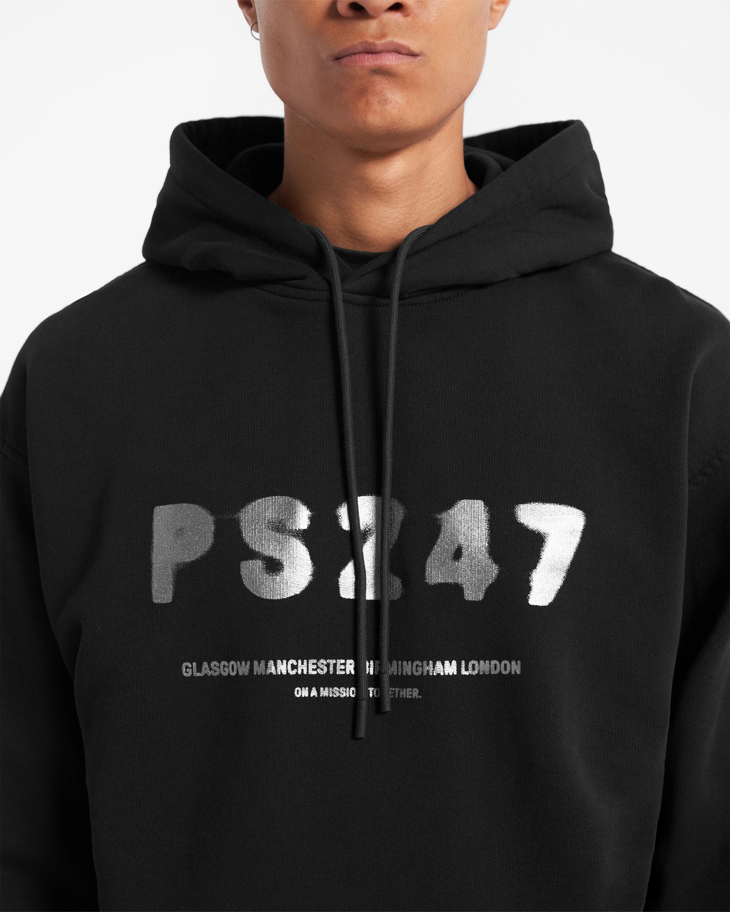 247 X Puresport Oversized Hoodie - Black