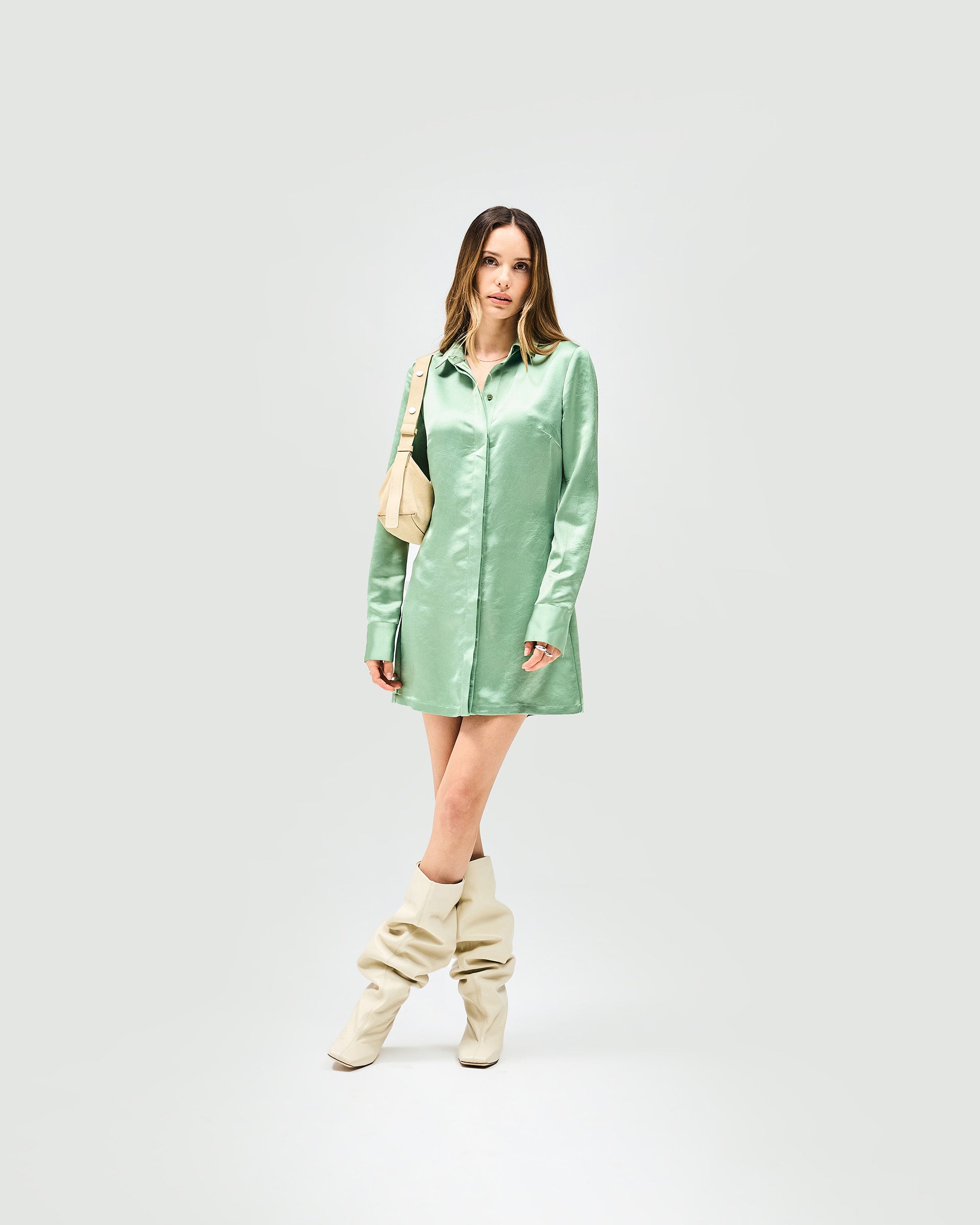 Vision Mini Dress - Basil