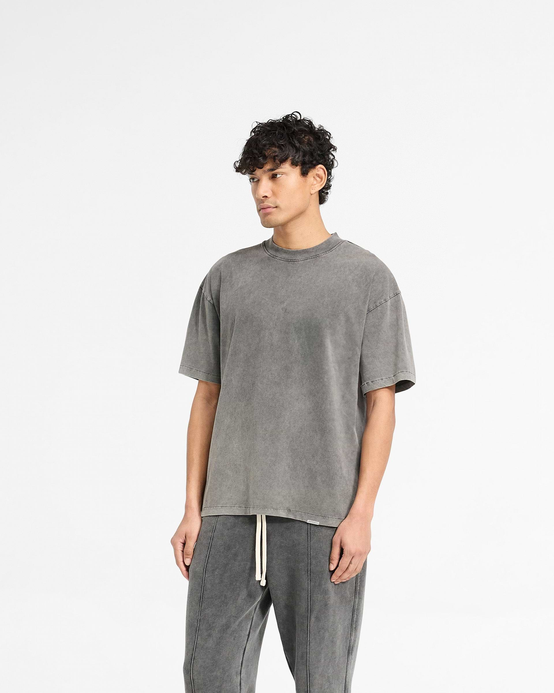 Initial Oversized T-Shirt - Vintage Grey