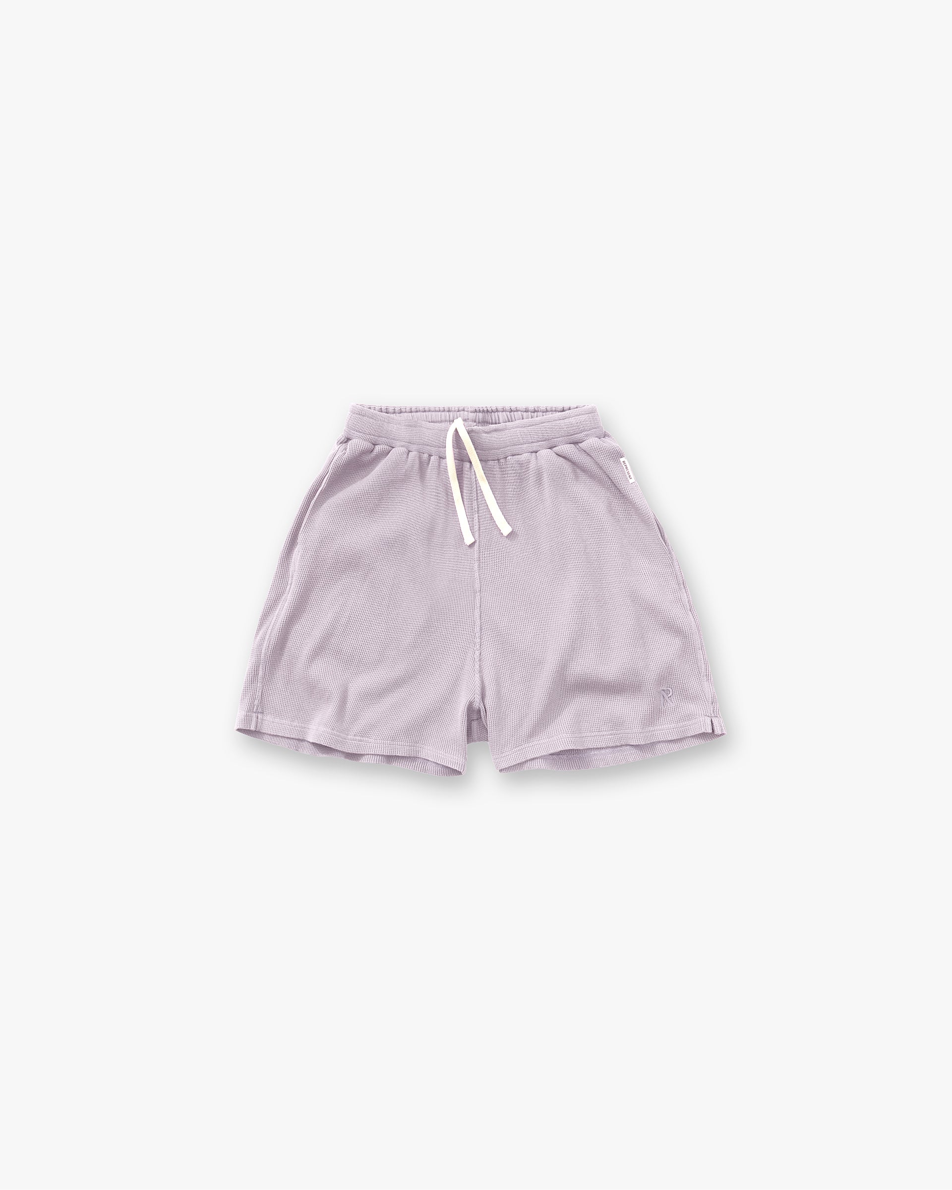 Initial Waffle Shorts- Mist