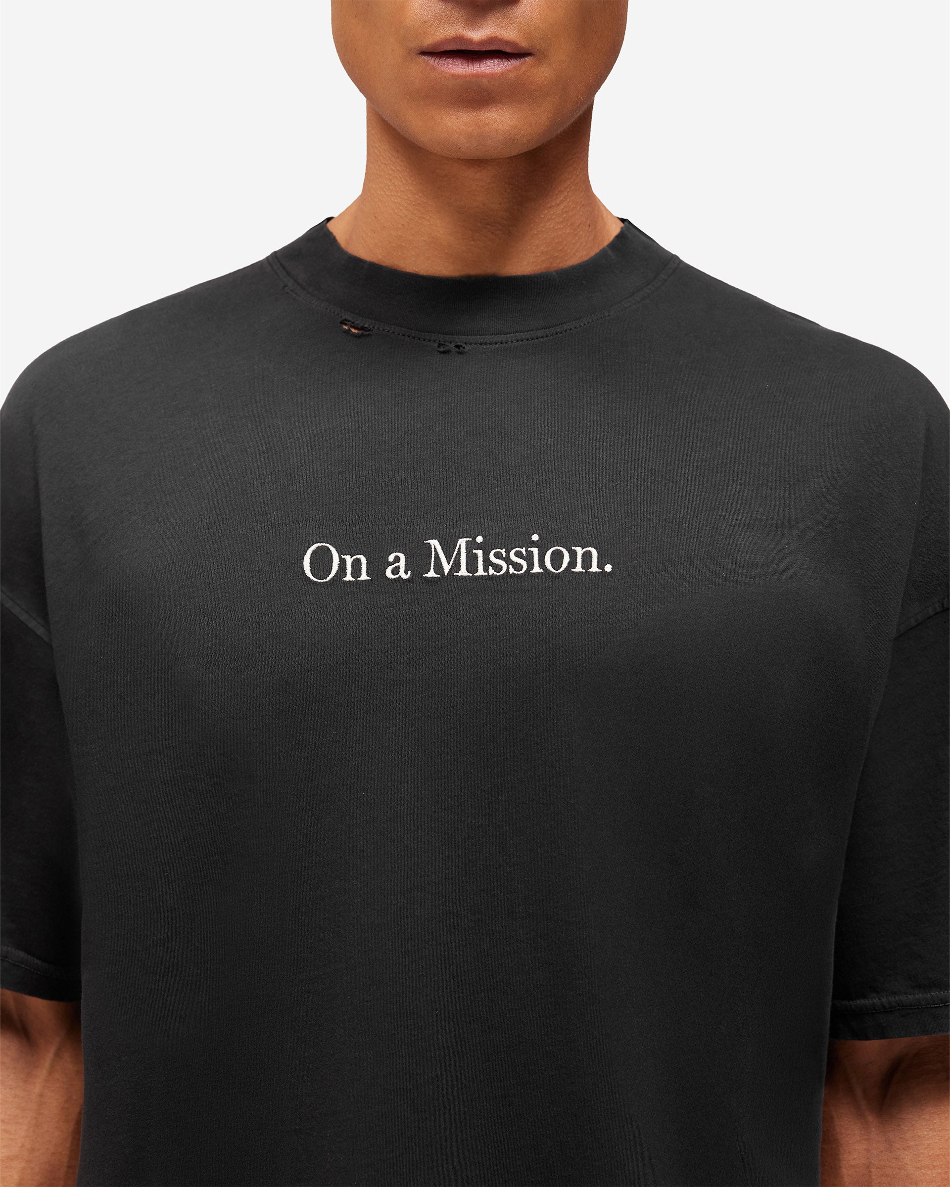 247 Jet Black On A Mission T-Shirt | 247 x Puma | REPRESENT