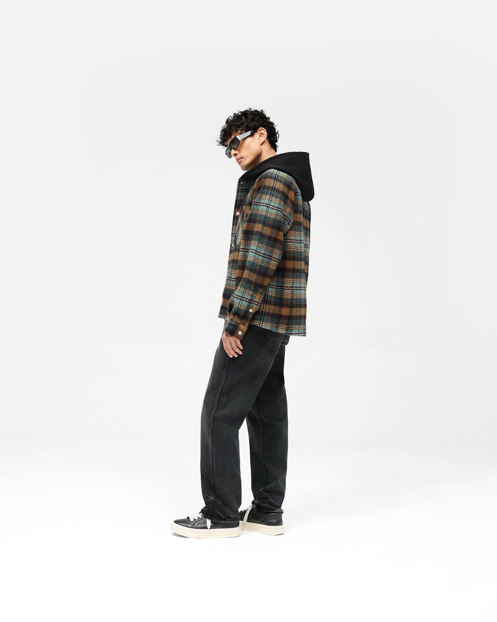 Check Hooded Overshirt | Jackets & Outwear | REPRESENT