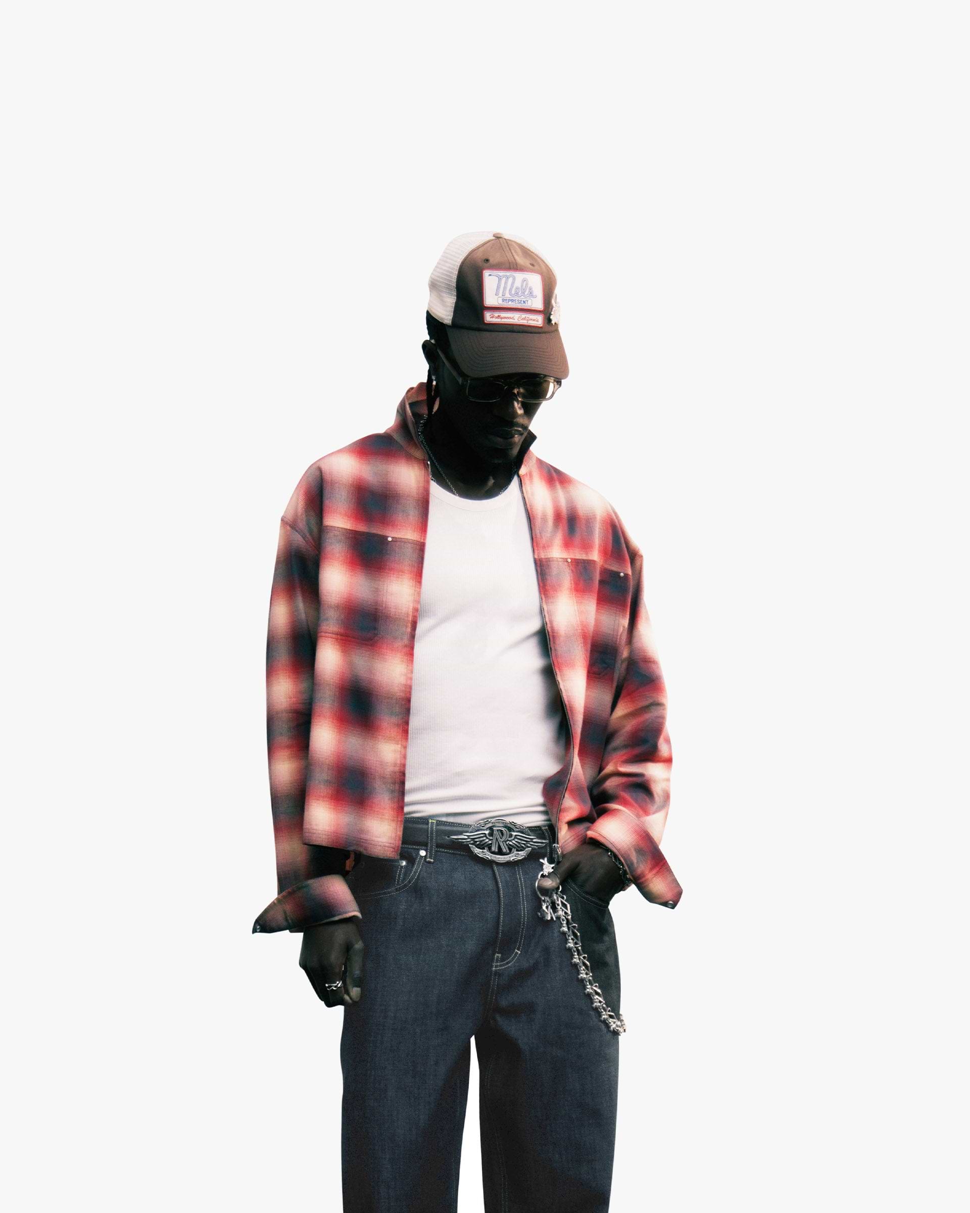 Sunset Flannel - Racing Red