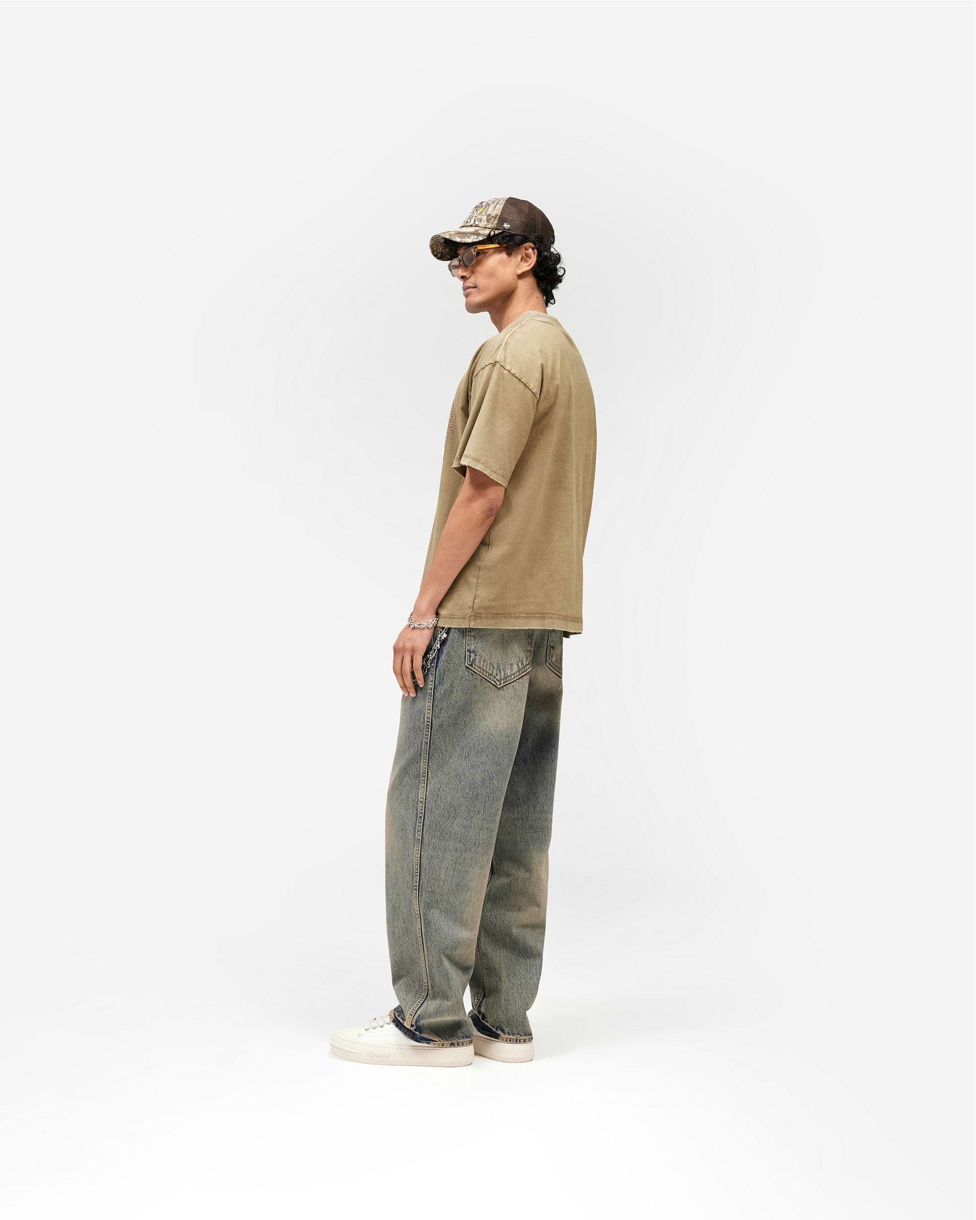 Embellished Represent T-Shirt - Vintage Khaki