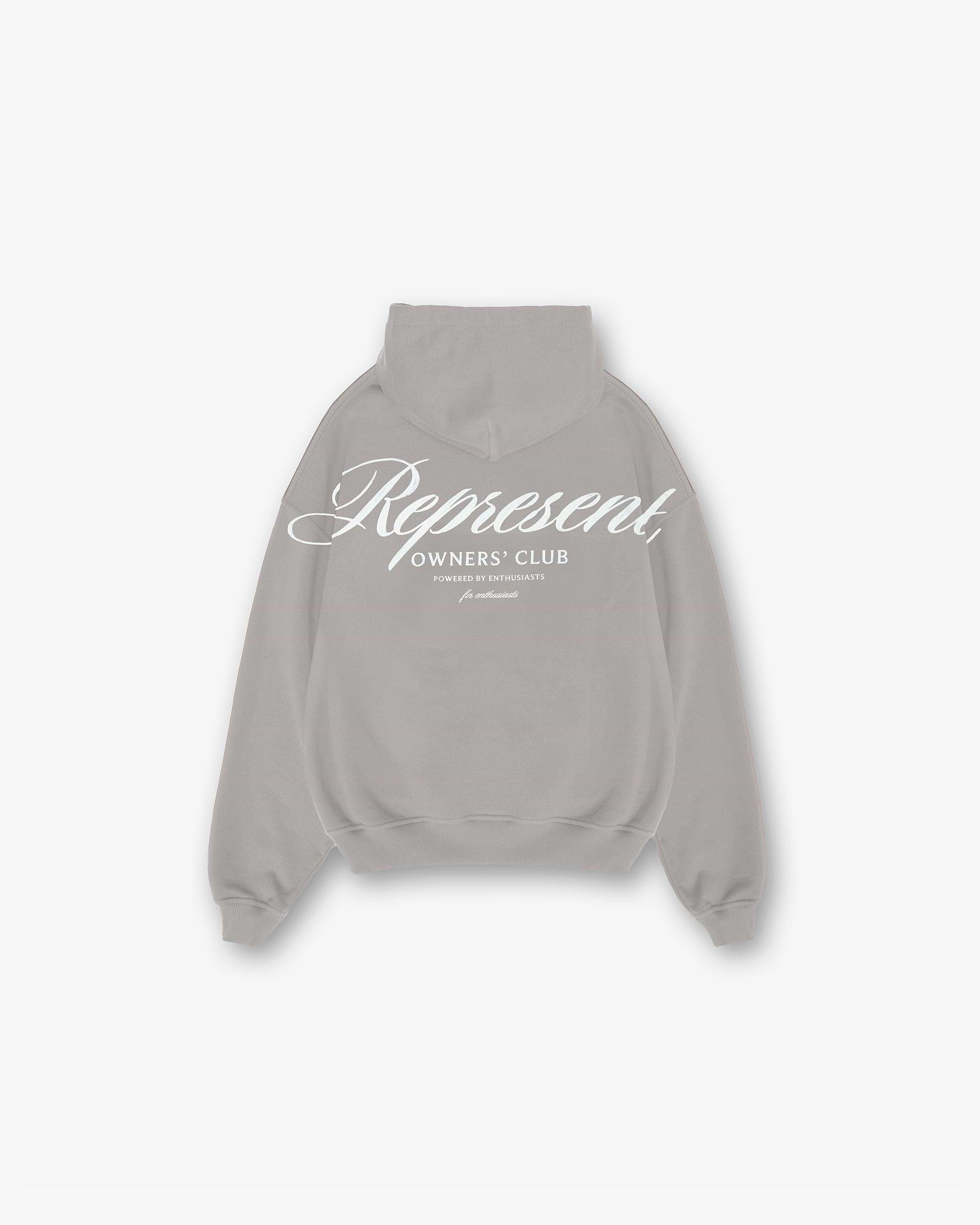 Represent Owners Club Script Hoodie - Slate