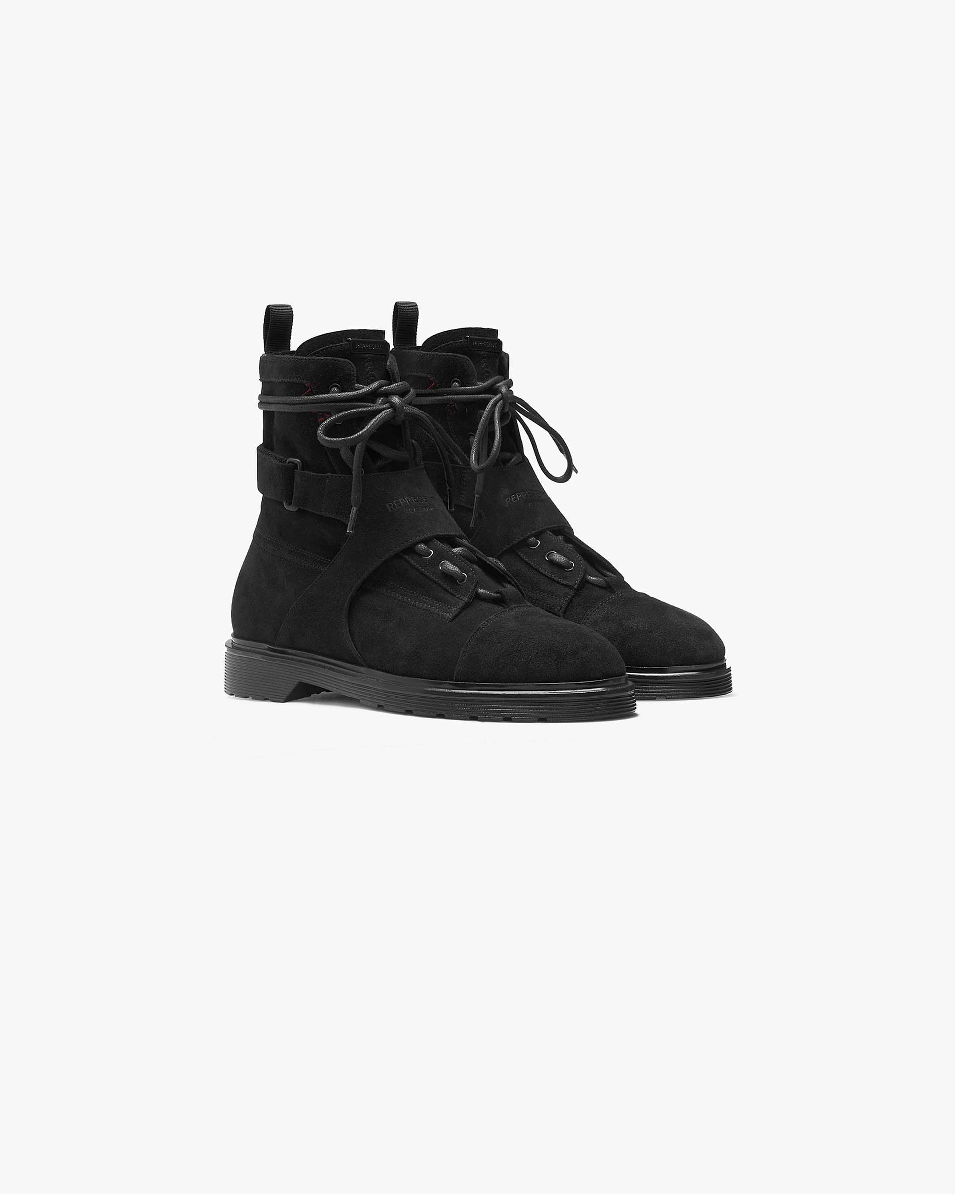 Work Boot - Black Suede